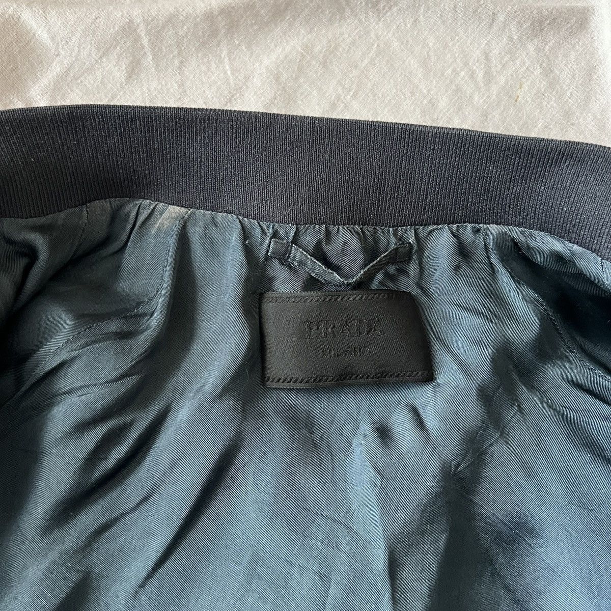 Prada 🔥🔥 Prada Nylon Gabardine Bomber Jacket Size US L / EU 52-54 / 3 - 7 Thumbnail