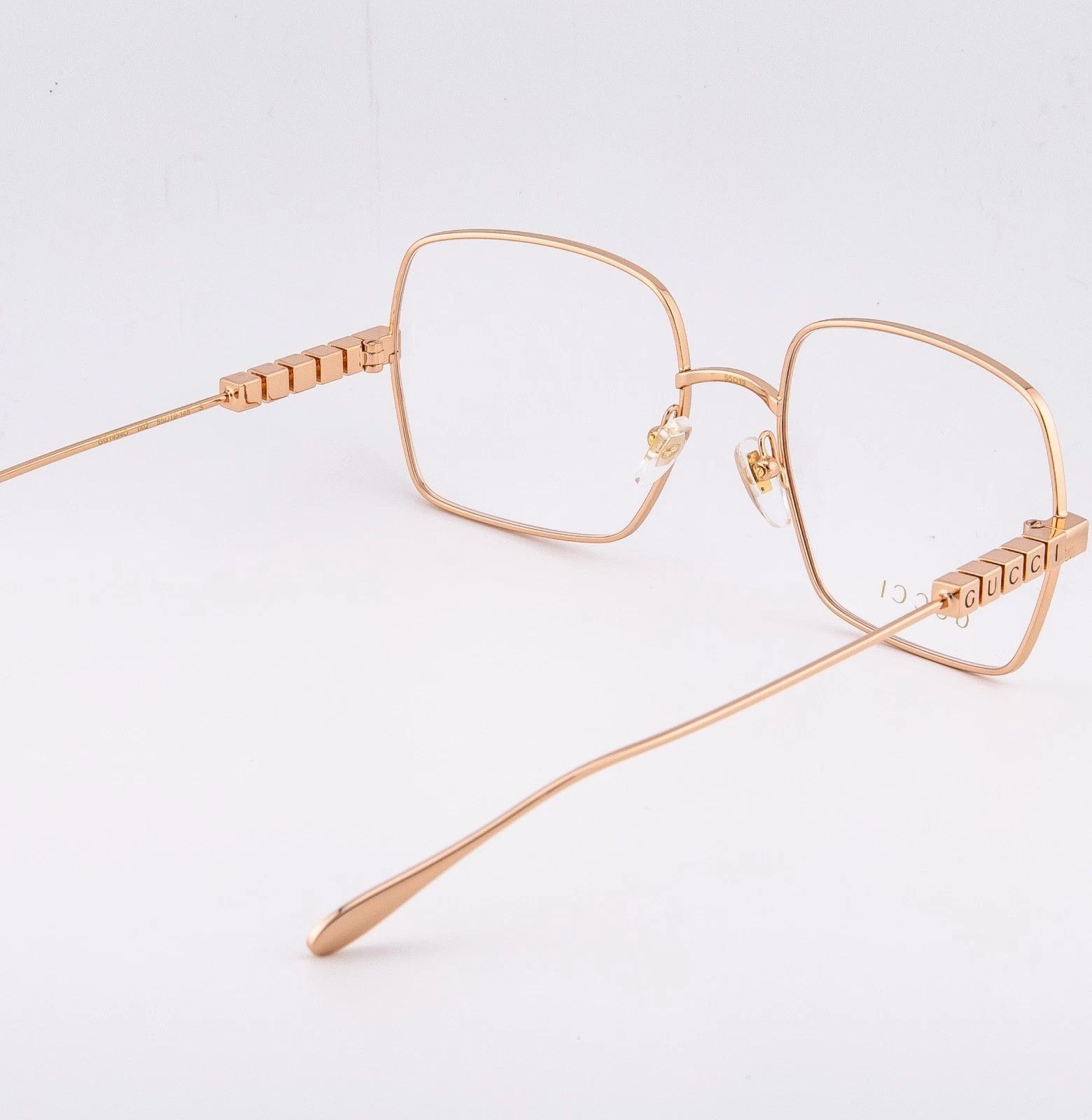 Gucci GUCCI GG1434O 1434 Rose Metal Optical Geometric 002 Size ONE SIZE - 4 Thumbnail