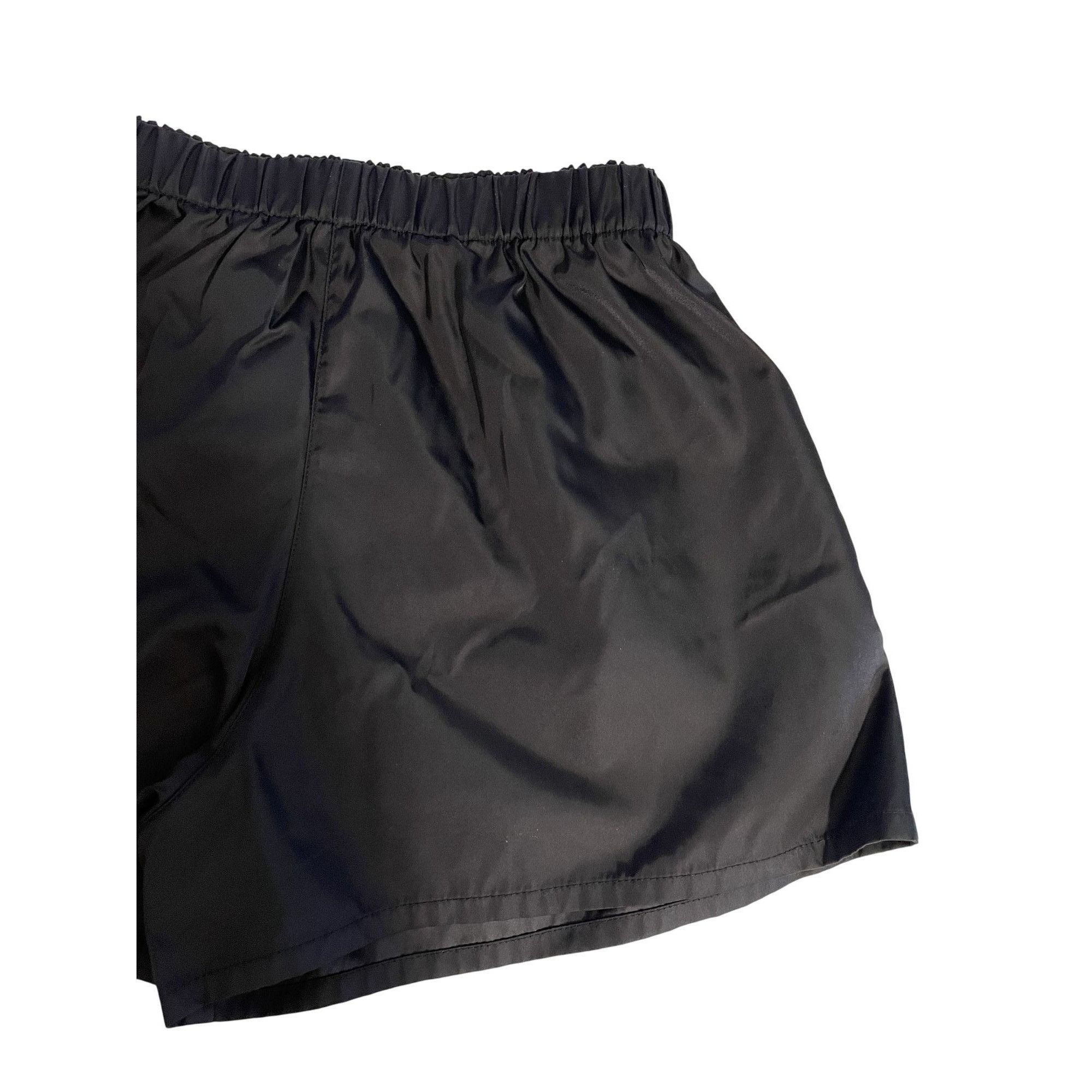 Prada Prada Black Nylon Drawstring Shorts W/ Detachable Pouch For Size 42" / US 20 - 4 Thumbnail