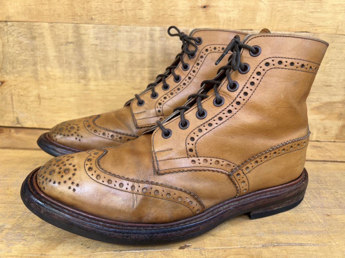 Tricker's VTG Trickers England Men's leather Boots Size US 7.5 / EU 40-41 - 4 Thumbnail