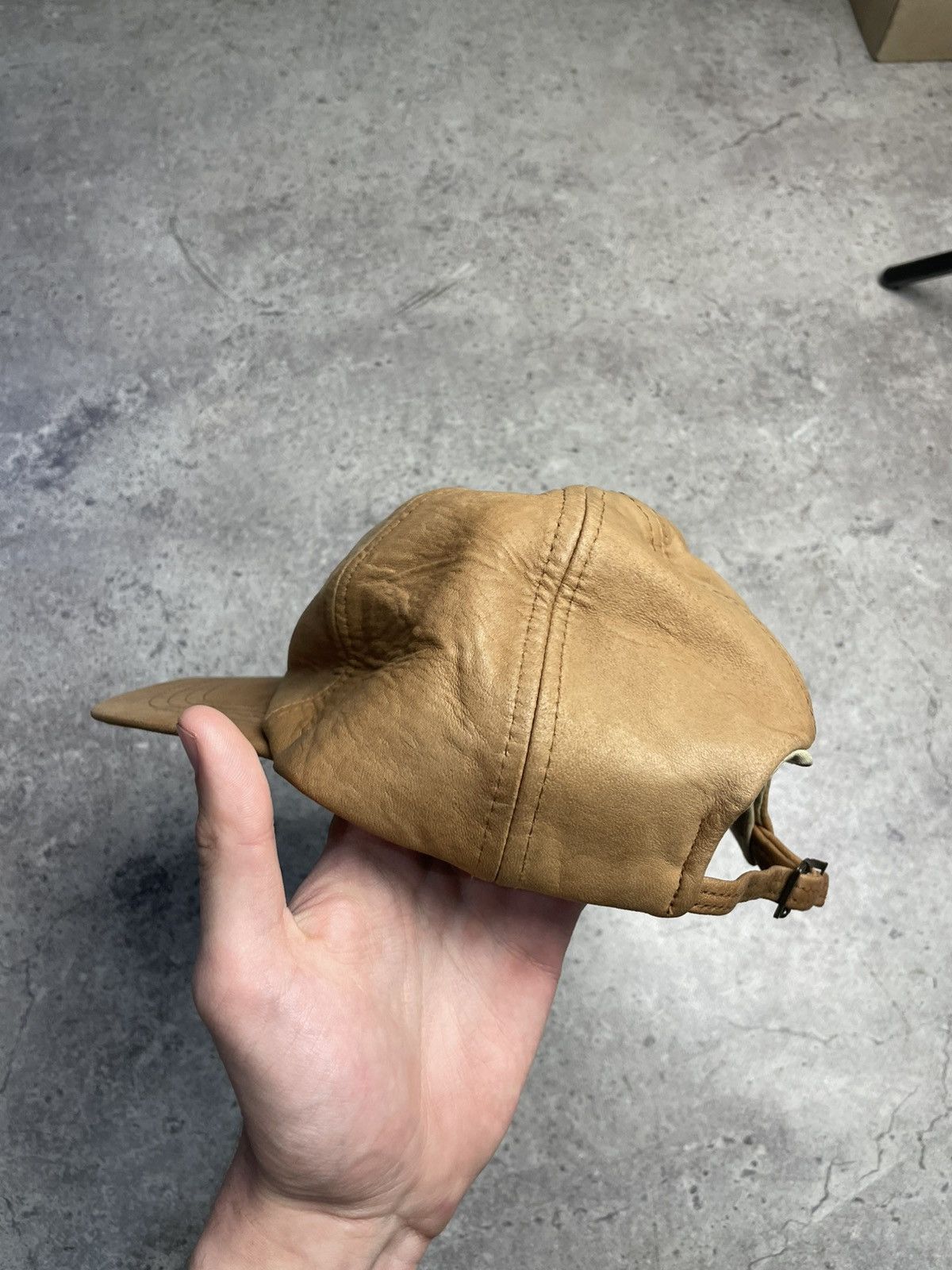 Timberland 🔥 Y2K Goretex Timberland USA Vintage Leather Cap Hat Size ONE SIZE - 6 Thumbnail