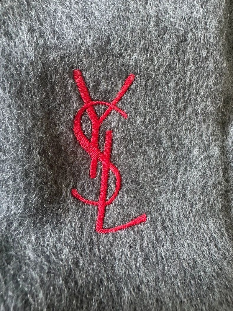 Saint Laurent Paris Saint Laurent Paris Grey cashmere scarf Size ONE SIZE - 1 Thumbnail