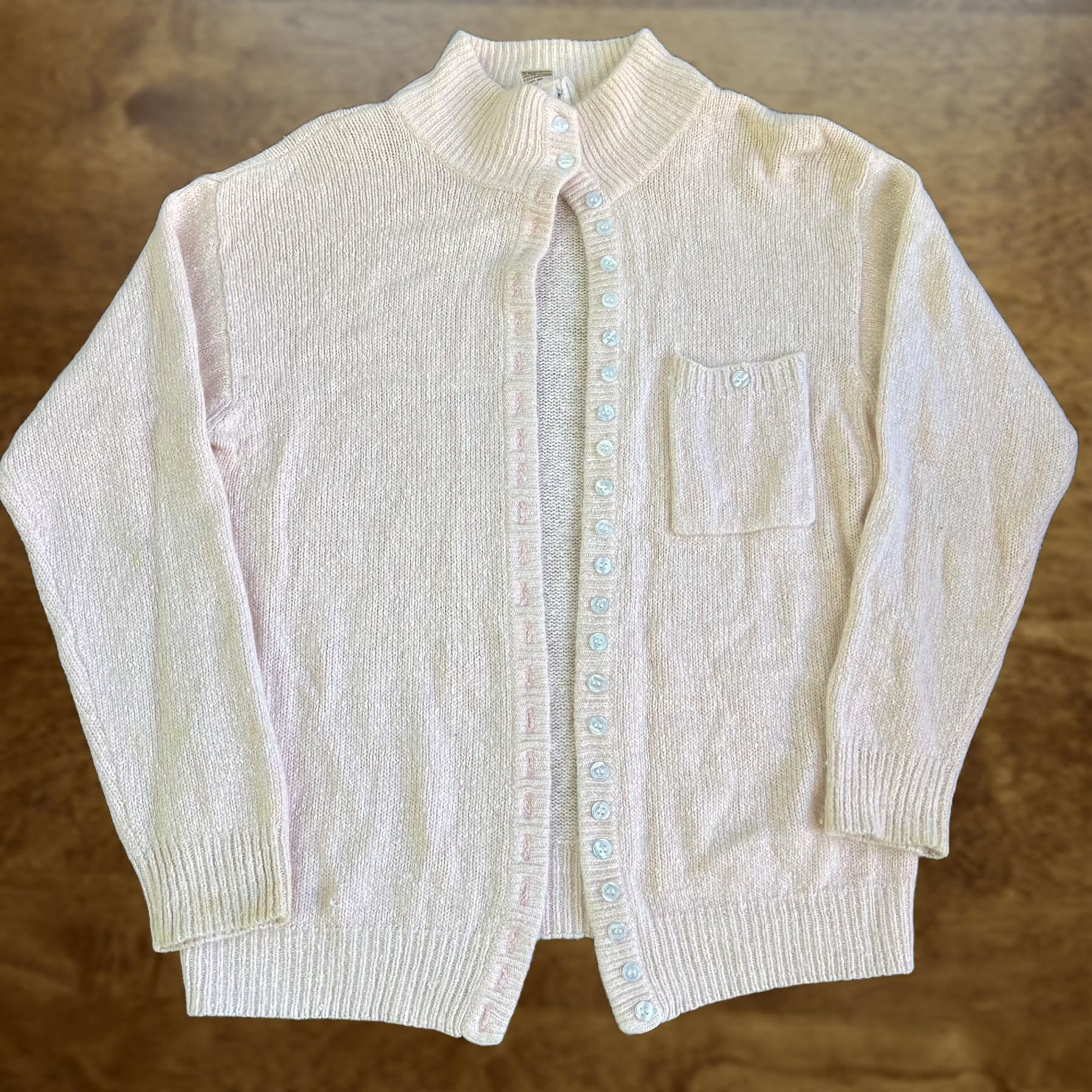 Pinko VINTAGE Gerard Works Cardigan Sweater Womens Medium Pink Mock Neck Hong Kong Size M / US 6-8 / IT 42-44 - 1 Thumbnail