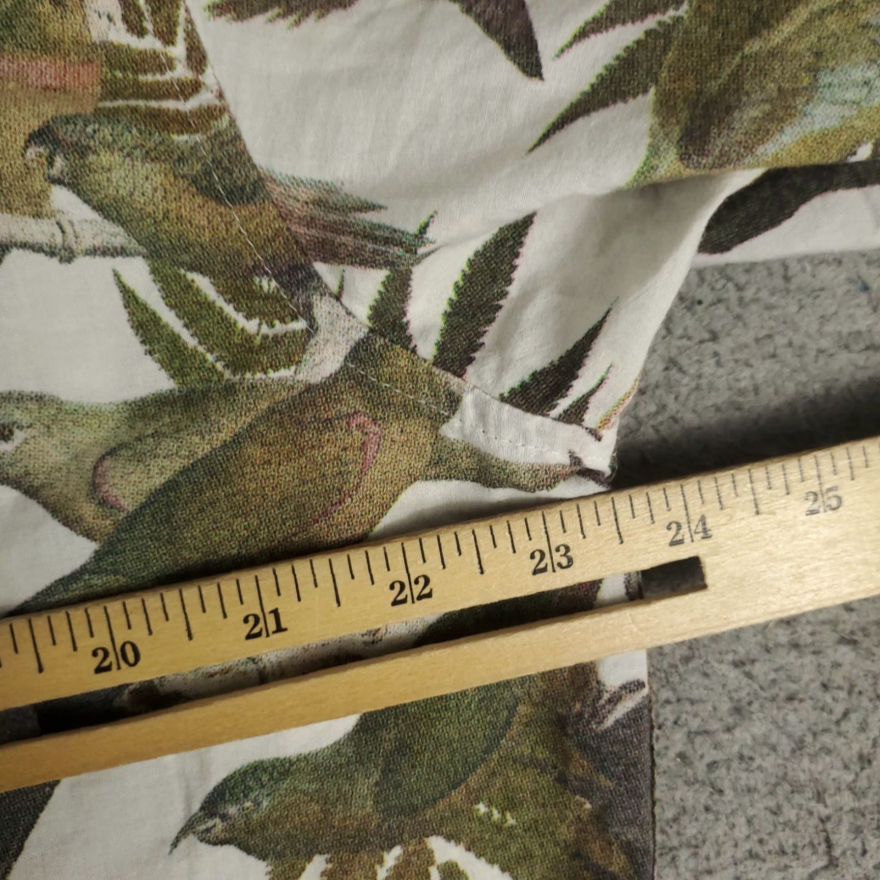 RVCA RVCA Shirt Mens XL Green Parrot Print Button-Up Short Sleeve Casual Cotton Size US XL / EU 56 / 4 - 6 Thumbnail