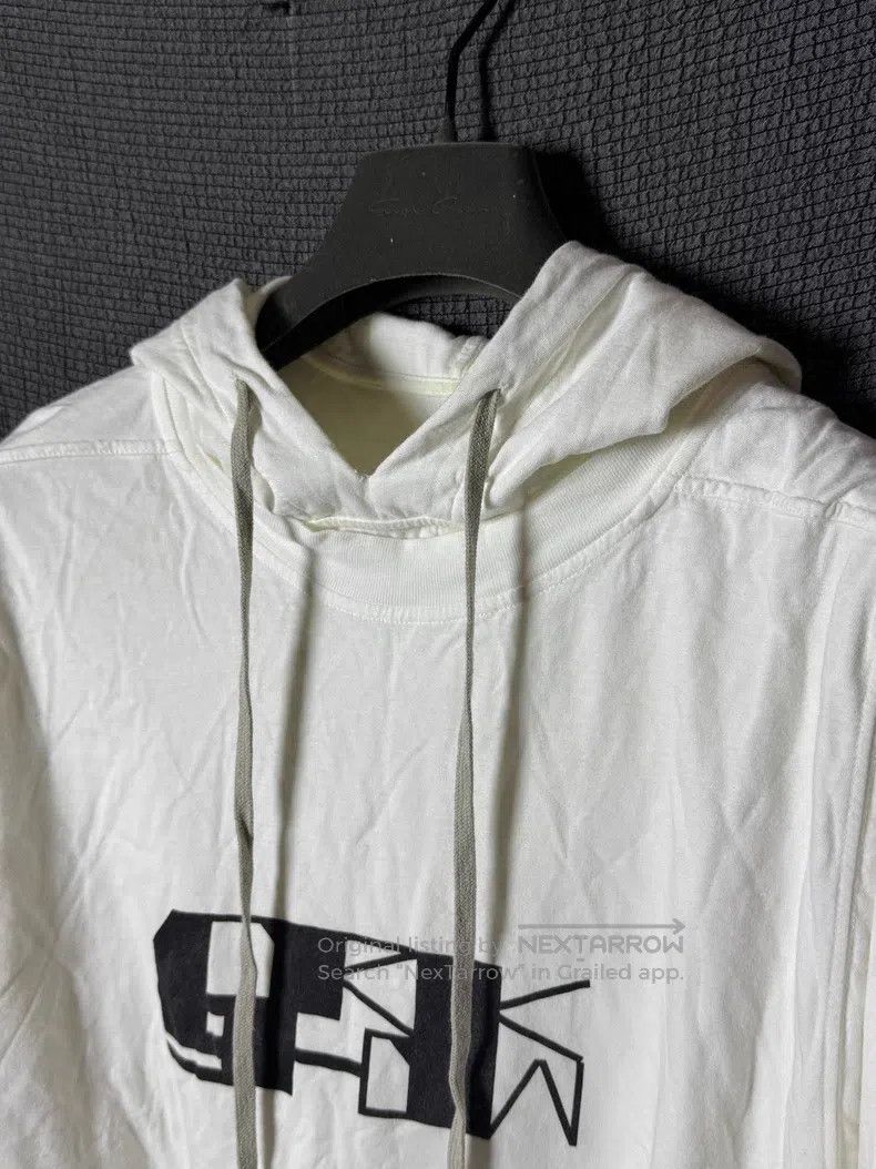 Rick Owens Rick Owens 22SS Double Slogan Drawstring Ribbon Hood Sweat Size US L / EU 52-54 / 3 - 4 Thumbnail