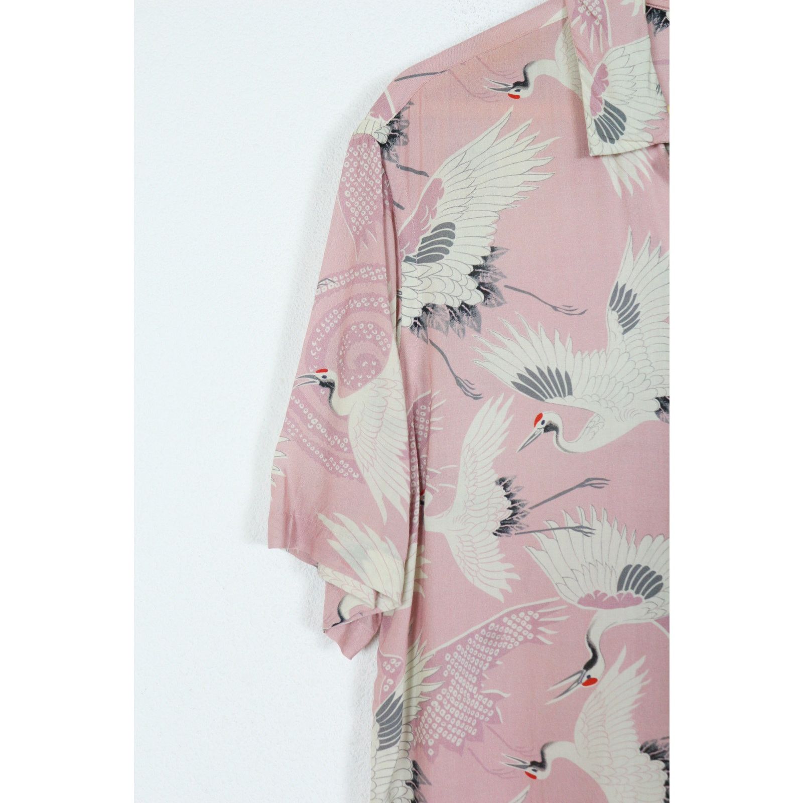 Allsaints Allsaints Tsuru Japanese Printed Viscose Open Collar Shirt Size US S / EU 44-46 / 1 - 2 Thumbnail