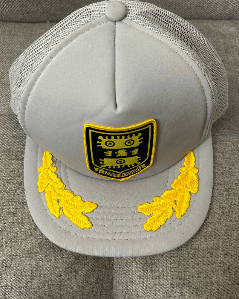 Vintage Vintage Ceeder Reunion Gold Leaf Gray Sam Jung Trucker Hat Size ONE SIZE - 4 Thumbnail