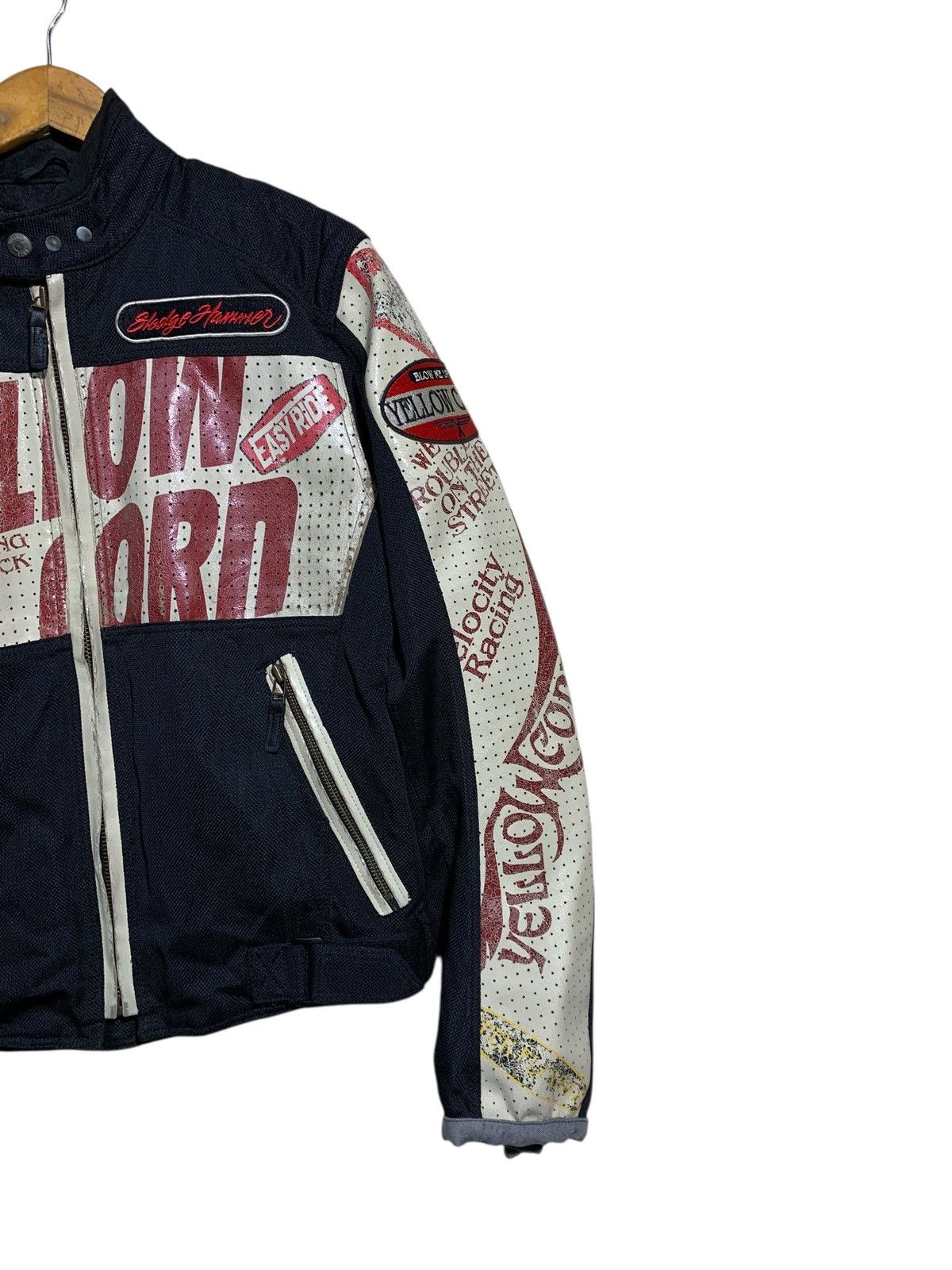 YELLOW CORN 🔥VTG YELLOW CORN SLEDGE HAMMER RACING BIKERS JACKET Size US L / EU 52-54 / 3 - 3 Thumbnail