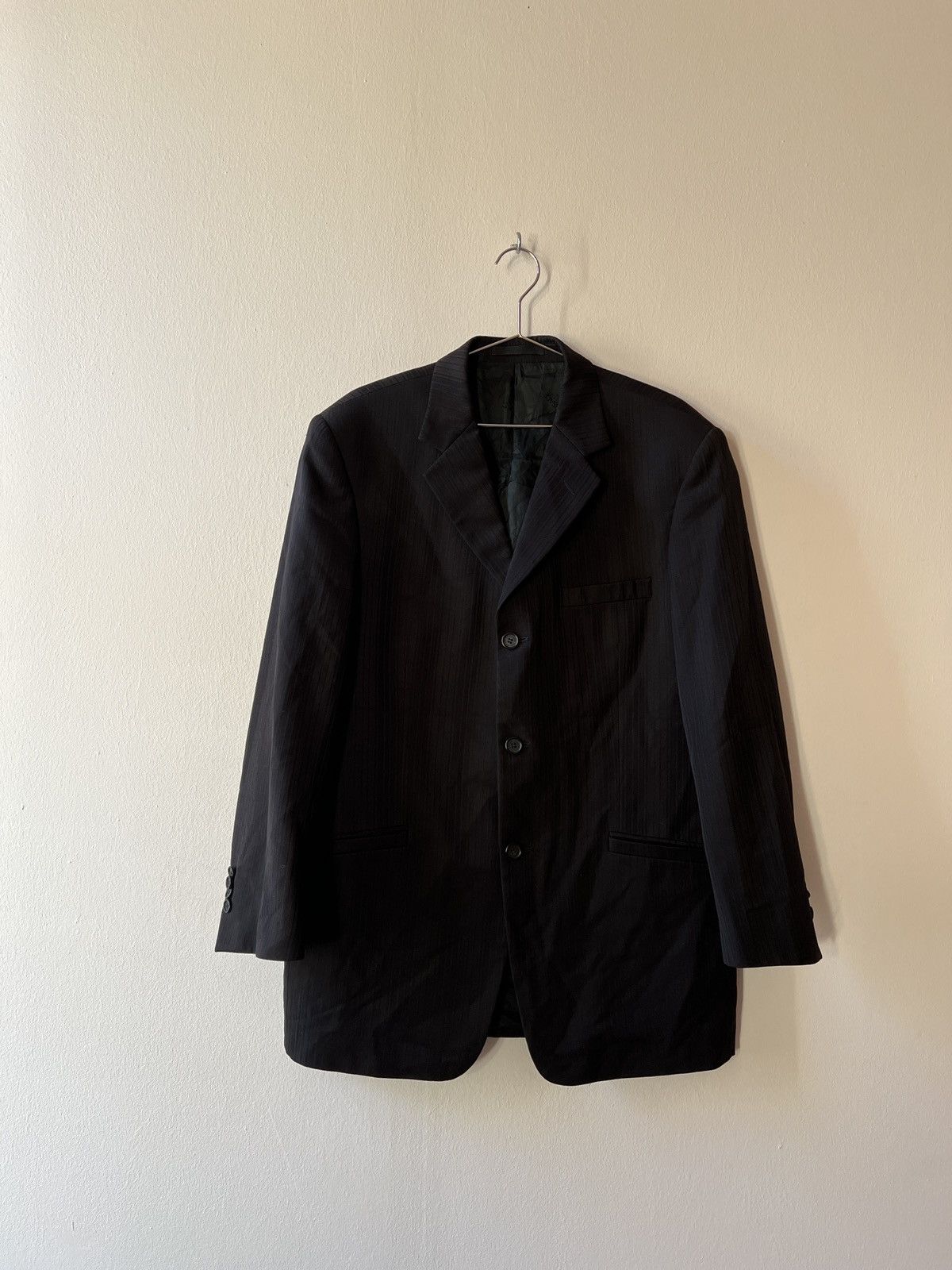 Versace Vintage Striped Versace Collection Wool Blazer Size 52L - 7 Thumbnail