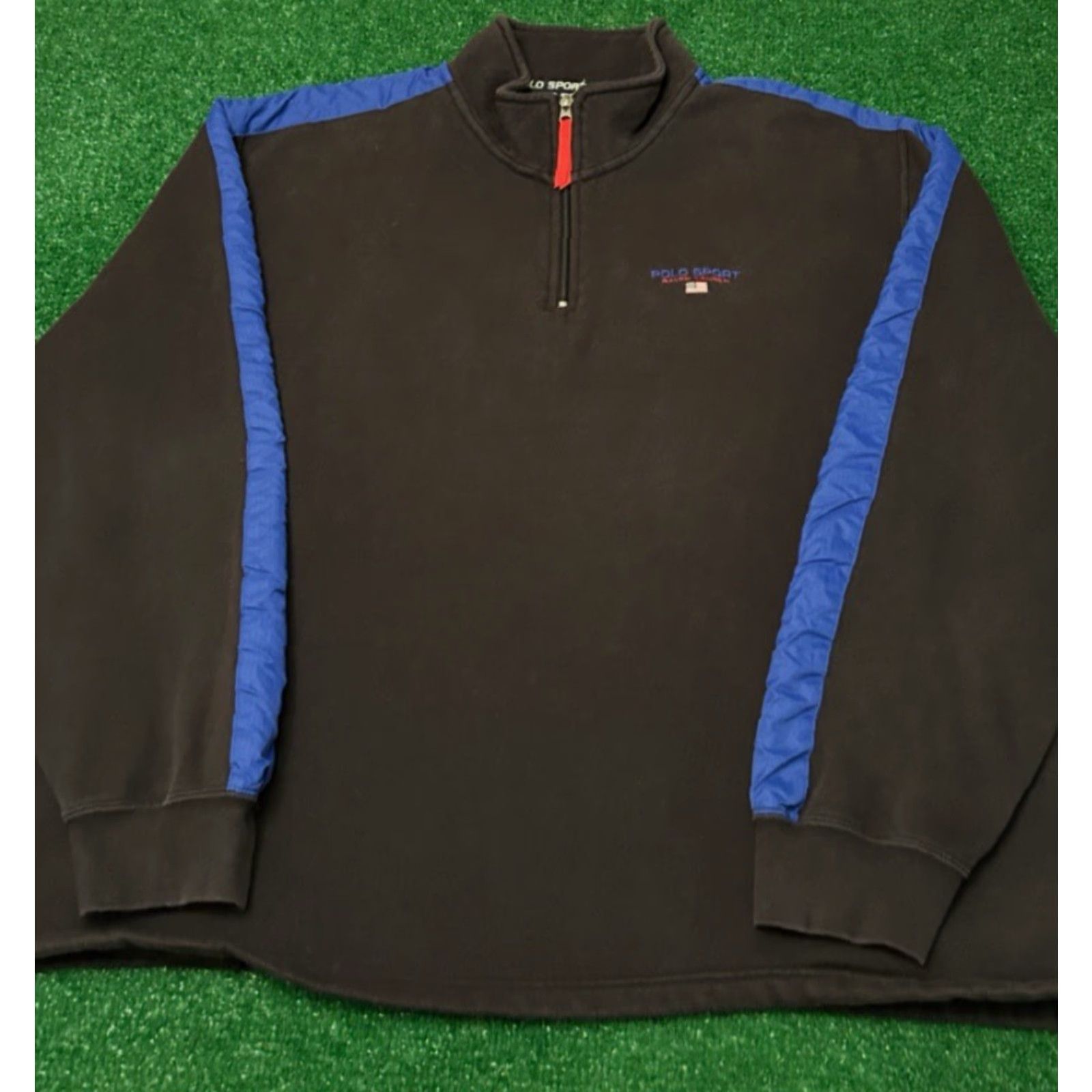 Vintage VINTAGE Polo Ralph Lauren Sport Expedition Rescue Jacket 1/4 Zip XL Black Polo Sport 90s Mens Games/Hip Hop Size US XL / EU 56 / 4 - 5 Thumbnail