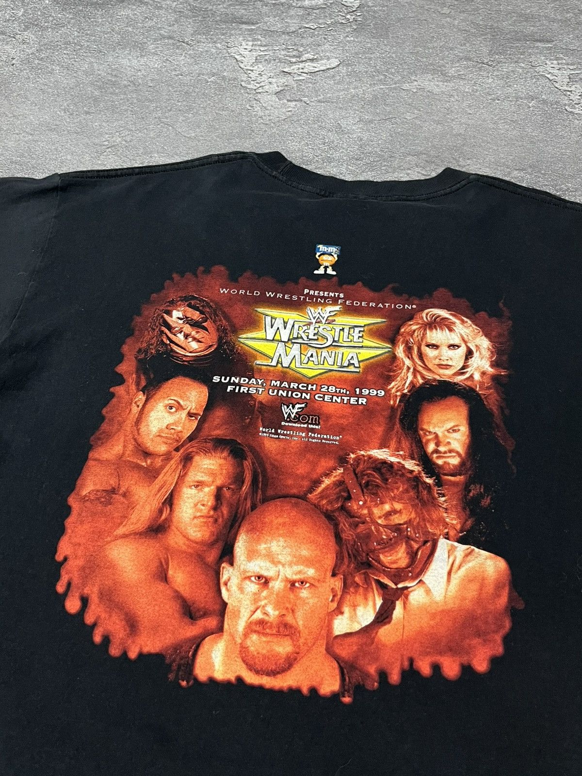 WWE Vintage 1999 WWE WWF Wrestlemania 15 Tshirt Size US XL / EU 56 / 4 - 4 Thumbnail
