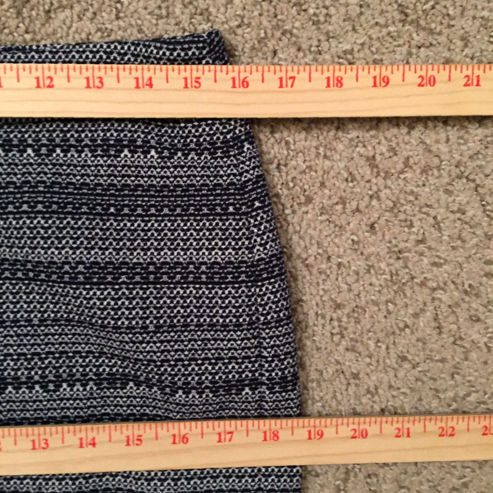 Ann Taylor Ann Taylor Skirt Petite 10P Blue Striped Knee Length Lined Slit Pencil Zipper Cotton Blend Women Vintage: No Size 32" / US 10 / IT 46 - 3 Thumbnail
