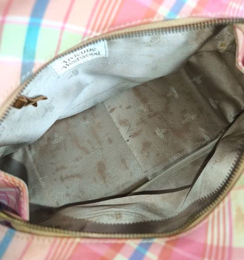 Designer × Vivienne Westwood Vivienne Westwood Yasmine Pastel Plaid Shoulder Bag Size ONE SIZE - 5 Thumbnail