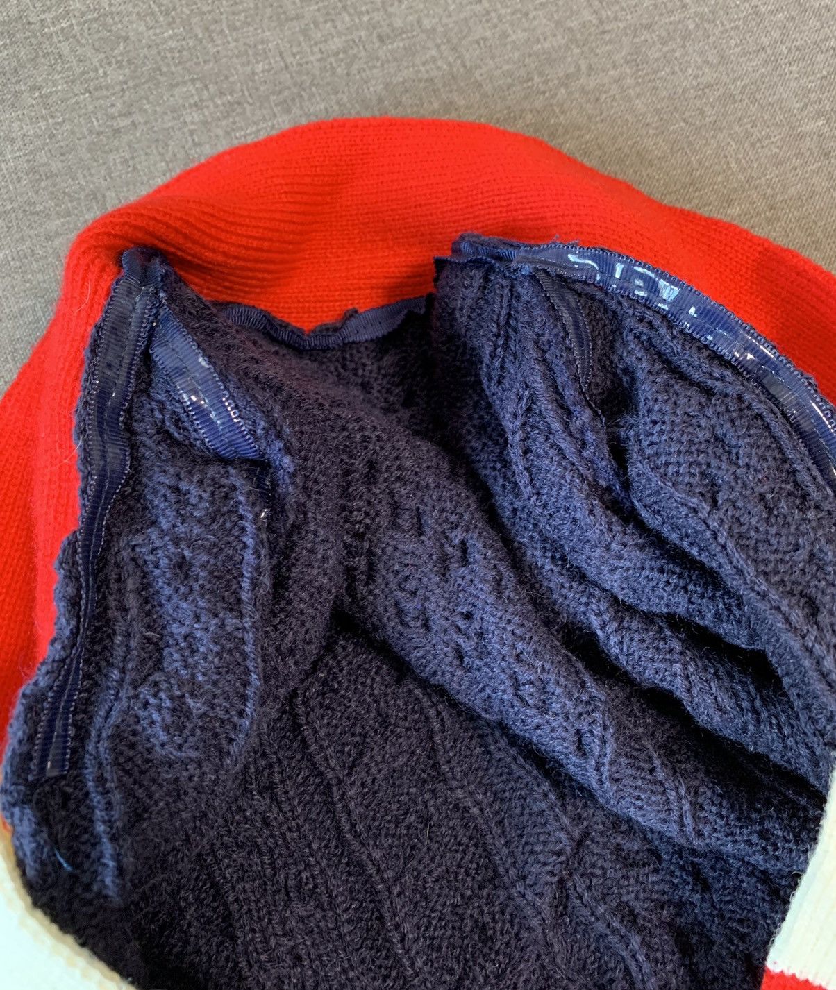 Sacai Sacai distressed cable knit crop sweater Size ONE SIZE - 7 Thumbnail