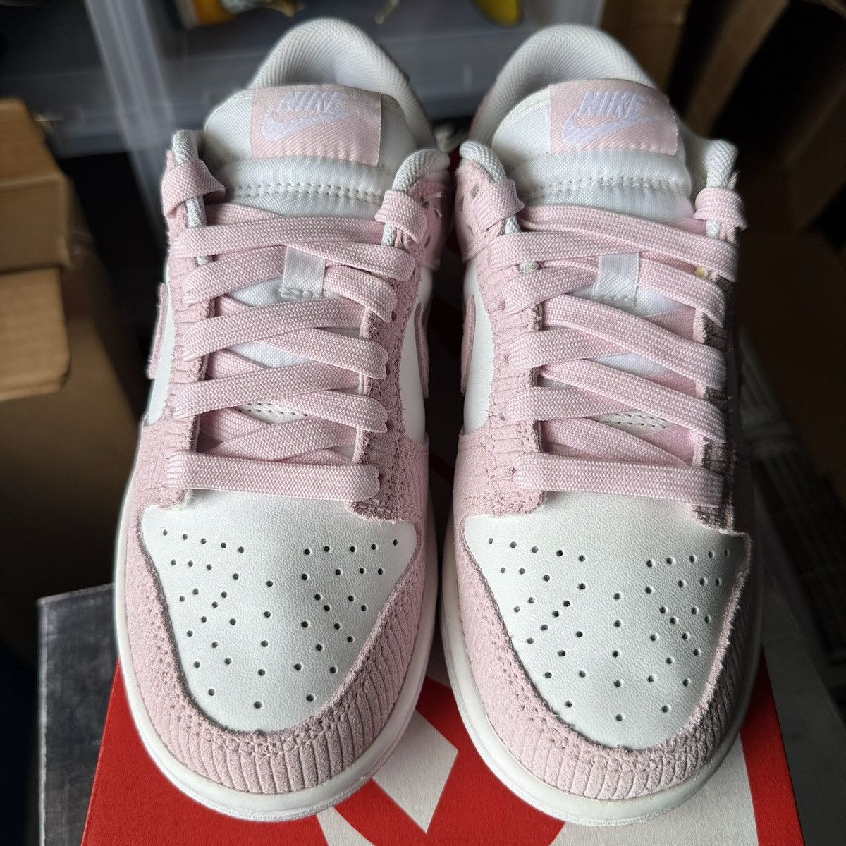 Nike Nike Dunk Low 'Pink Corduroy' Womens Size US 5 / IT 35 - 5 Thumbnail