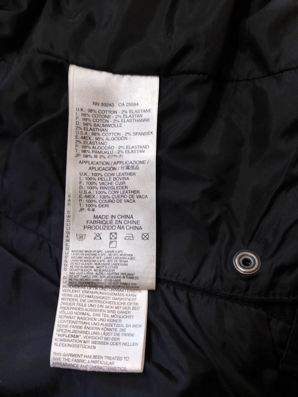 Diesel Diesel Long Utility Denim Jacket – Dark Blue, Size L, Hooded Size US L / EU 52-54 / 3 - 11 Thumbnail