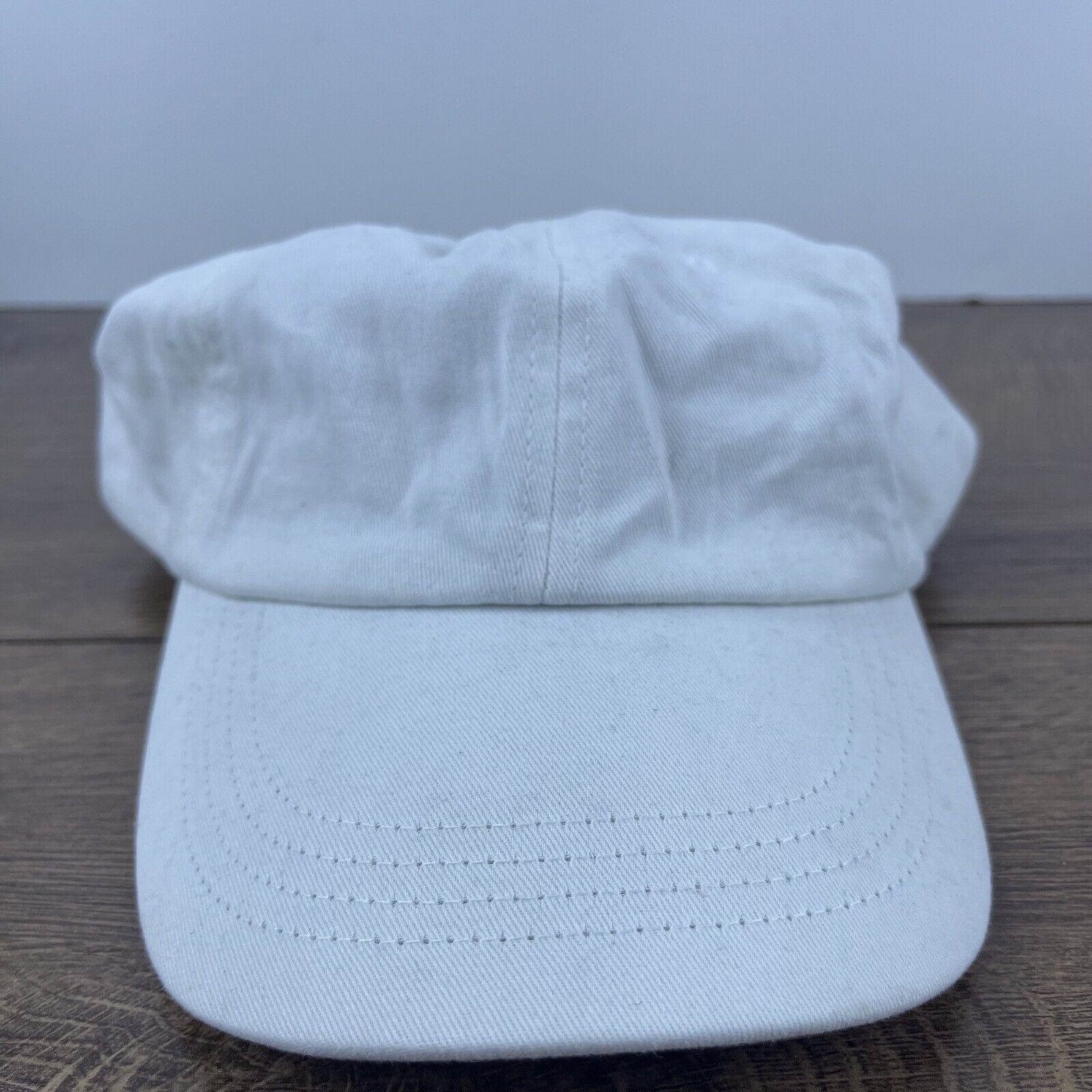 Other White Baseball Hat Plain Adult Cap Hat White Adjustable Hat Size ONE SIZE - 1 Thumbnail
