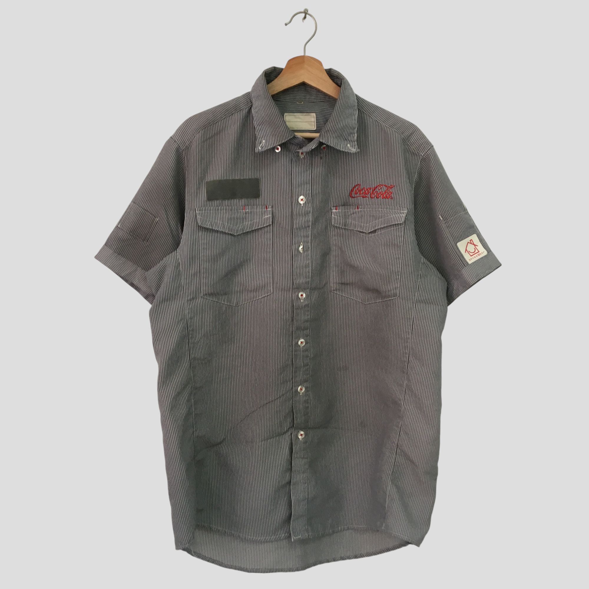 Coca Cola Vintage Heavy Used Coca Cola Convenience Worker Shirt Size US XXL / EU 58 / 5 - 1 Thumbnail