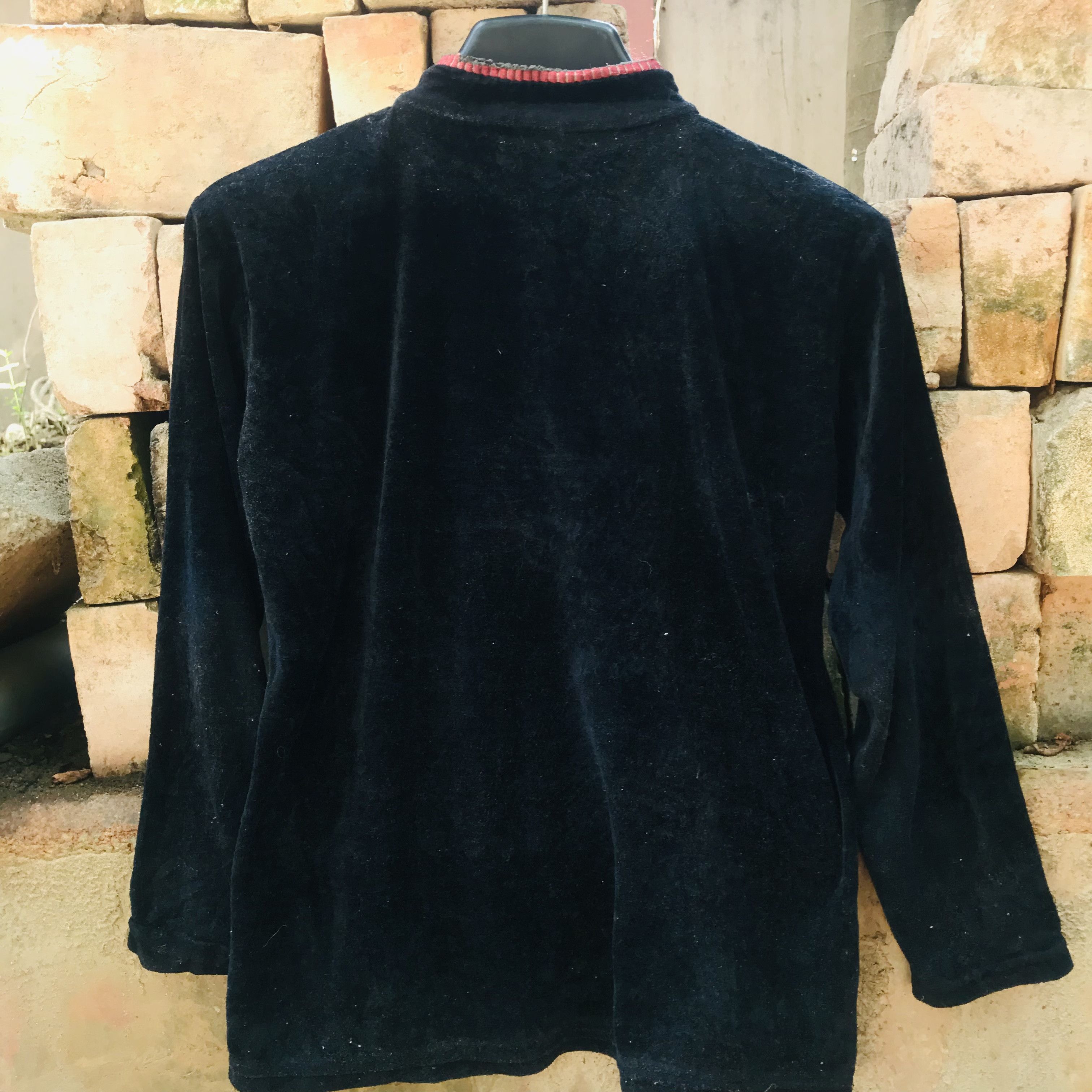 Vintage Vintage Velvet Quarter Zip Long Sleeve Size M / US 6-8 / IT 42-44 - 5 Thumbnail