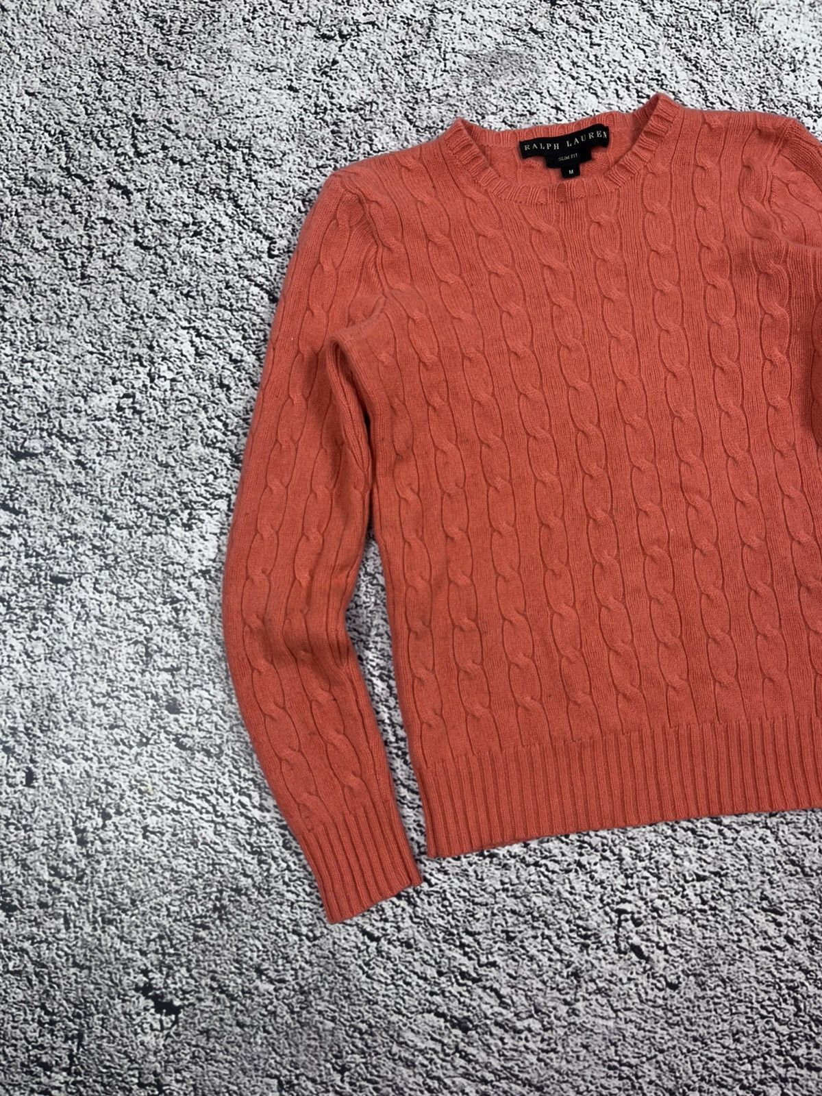 Ralph Lauren Black Label Ralph Lauren Black Label cable knit peach cashmere sweater Size M / US 6-8 / IT 42-44 - 2 Thumbnail