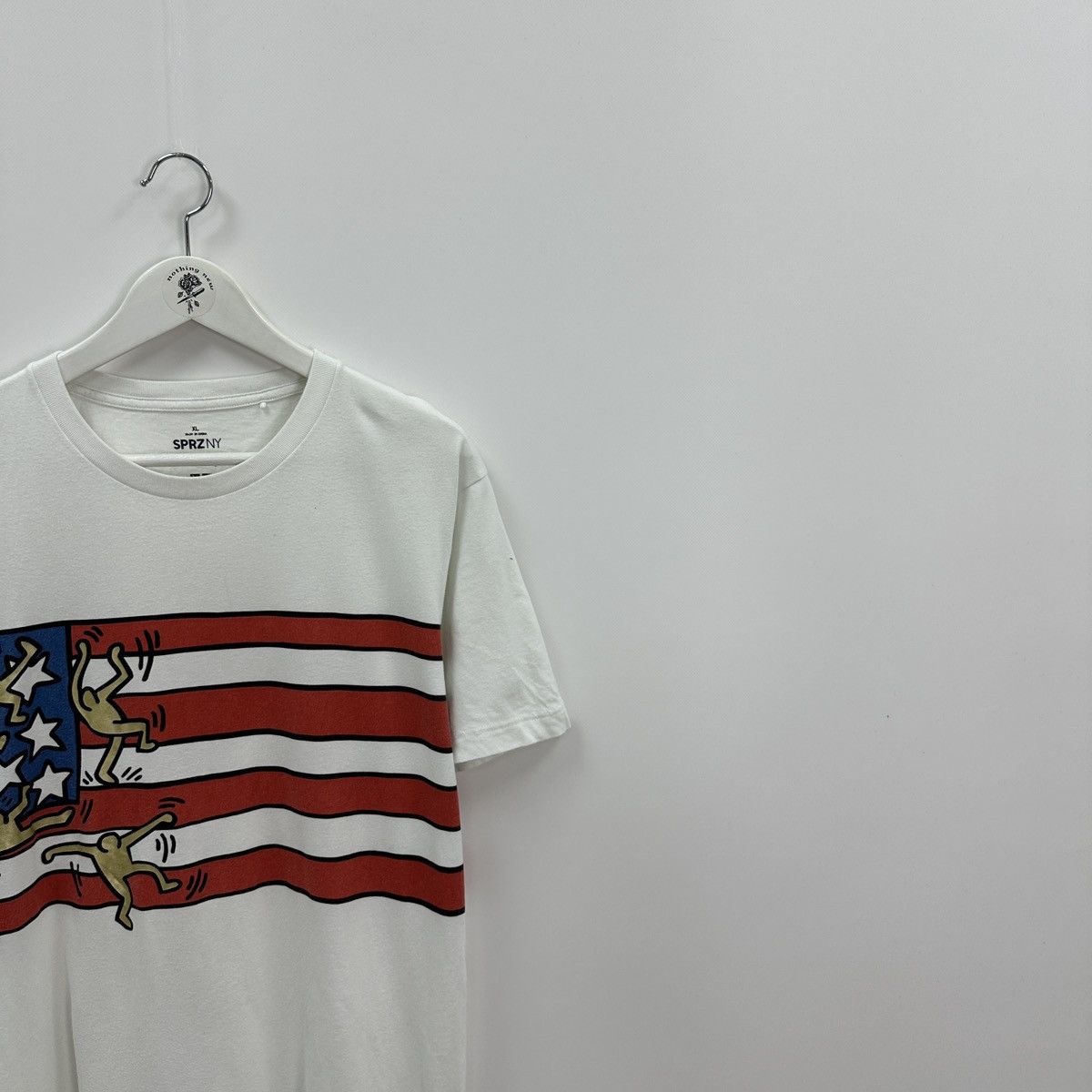 Uniqlo Keith Haring x Uniqlo USA Flag Art tee SPRZ NY y2k hype Rare Size US XL / EU 56 / 4 - 2 Thumbnail