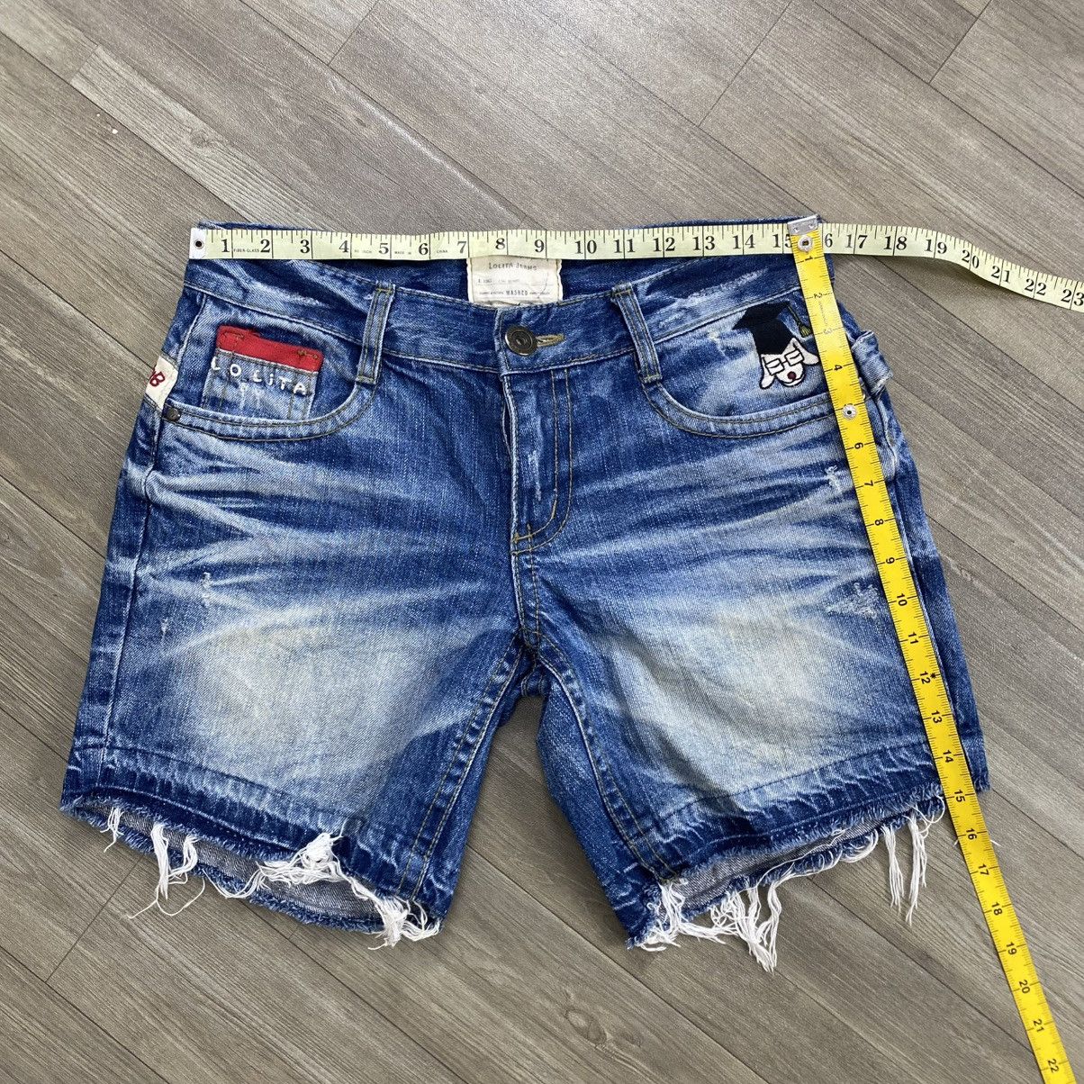 Hysteric Glamour 2000s Yoshitomo Nara Lolita Distressed Clawmark Faded Jeans Size US 30 / EU 46 - 19 Thumbnail