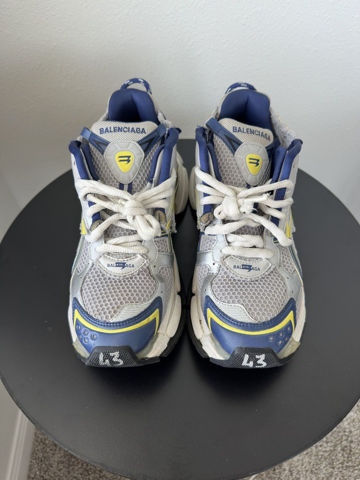 Balenciaga Balenciaga Runner Grey/Yellow/Blue Size US 10 / EU 43 - 2 Thumbnail