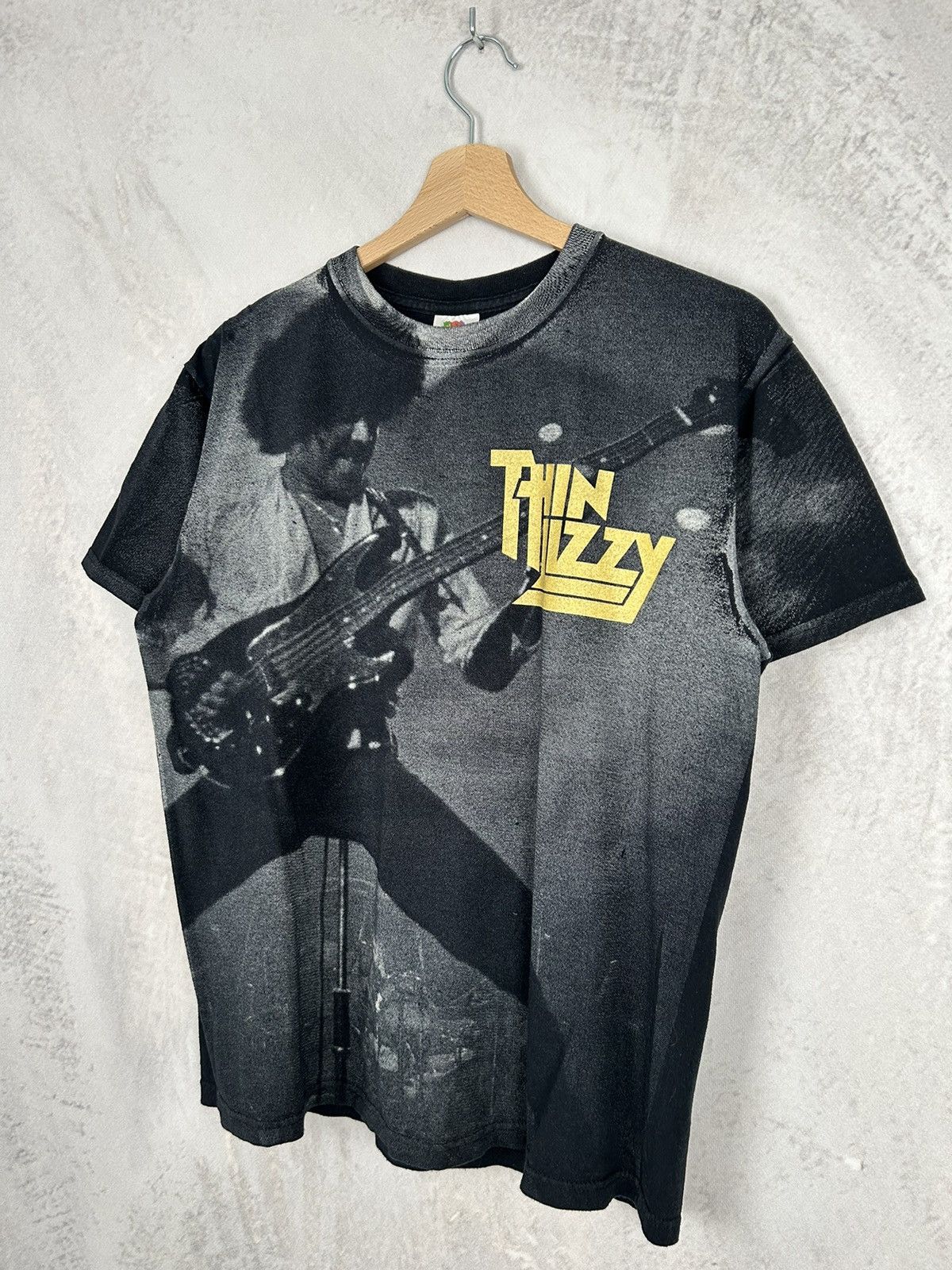 Band Tees × Vintage Vintage Thin Lizzy Rock Band Tee AOP Hendrix Rare Punk Size US M / EU 48-50 / 2 - 3 Thumbnail