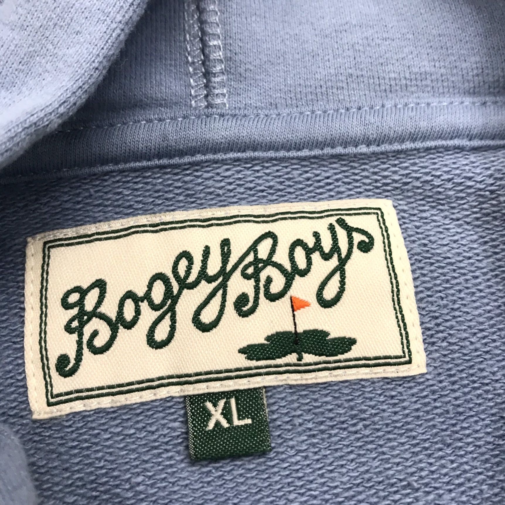 Logo 7 Bogey Boys Hoodie Mens XL Blue Cotton Logo Golf Ebbets Field Flannels Sweatshirt Size US XL / EU 56 / 4 - 4 Thumbnail