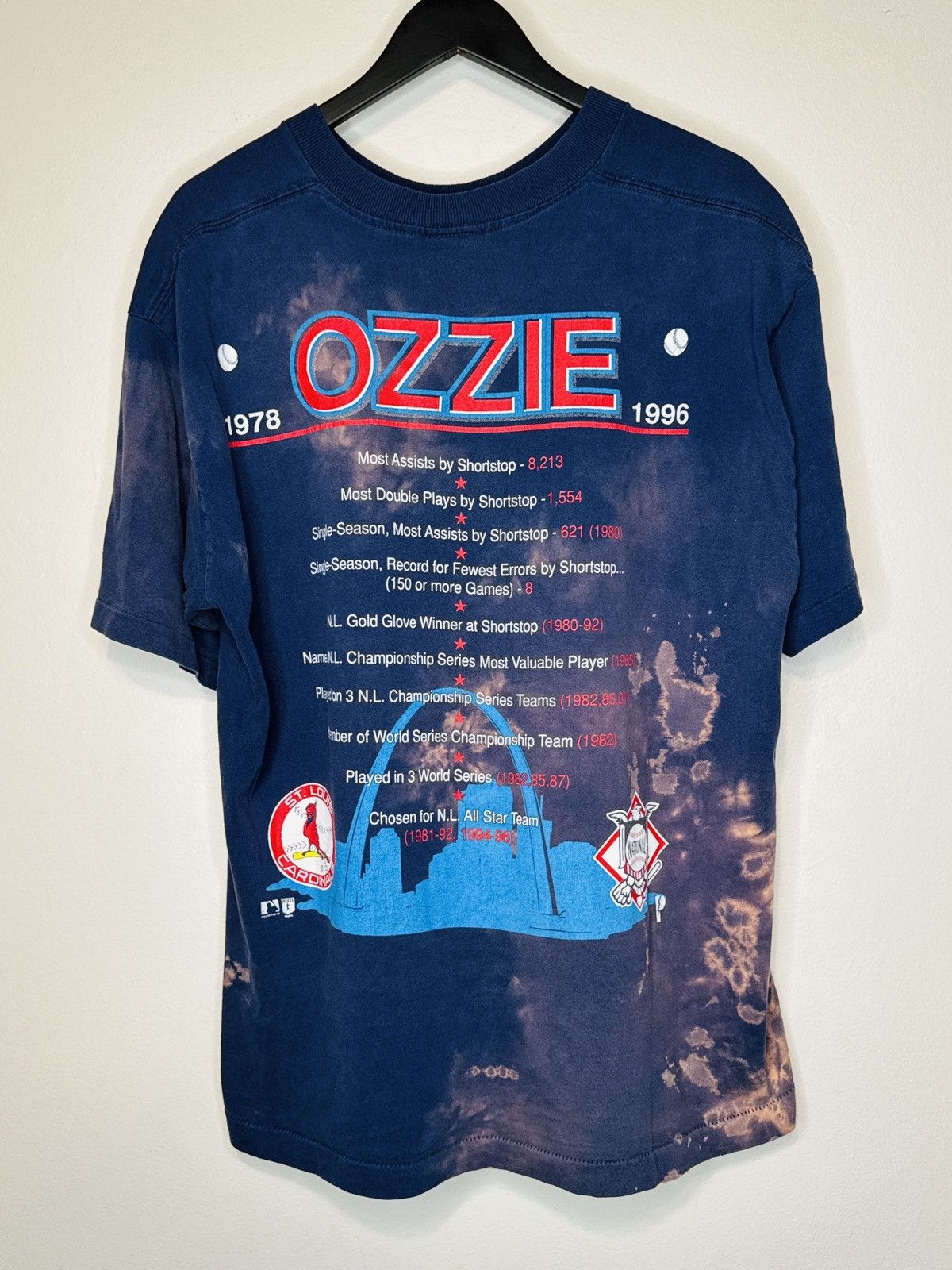 MLB × Pro Player × Vintage Vintage Pro Player 1996 Ozzie Smith Tee St. Louis Cardinals Size US XL / EU 56 / 4 - 9 Thumbnail