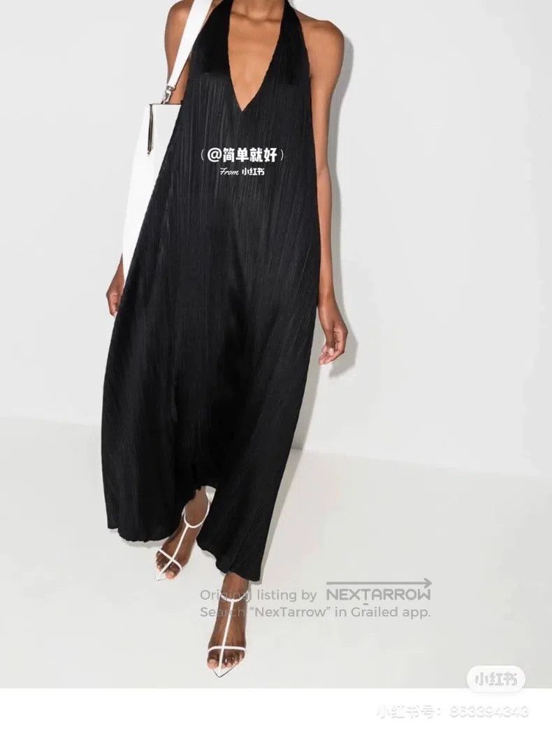 Issey Miyake Issey Miyake Black Pleated Halter Dress Size S / US 4 / IT 40 - 8 Thumbnail