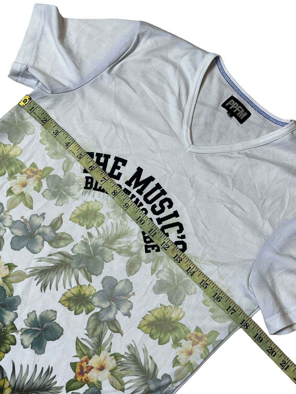 PPFM PPFM THE MUSIC’S BLASTING VIBE B-NECK TEE SHIRT Size US S / EU 44-46 / 1 - 5 Thumbnail