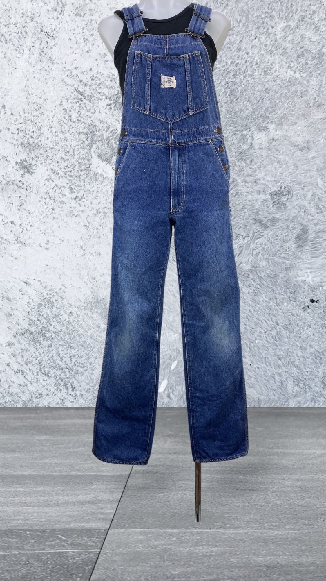 Edwin Edwin Overalls Hickory Workwear Bib Overalls Size 26" / US 2 / IT 38 - 1 Thumbnail