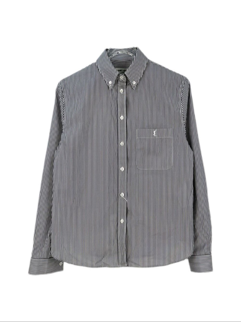 Saint Laurent Paris Saint Laurent Striped Button Up Shirt Size 36 Size XS / US 0-2 / IT 36-38 - 1 Thumbnail