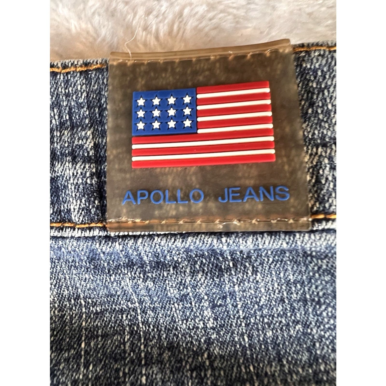 Vintage VINTAGE Apollo Jeans Womens Jeans 27x34.5 Blue Y2K American 90s Buckle Seth 5-Pocket Design Womens Size 28" / US 6 / IT 42 - 5 Thumbnail