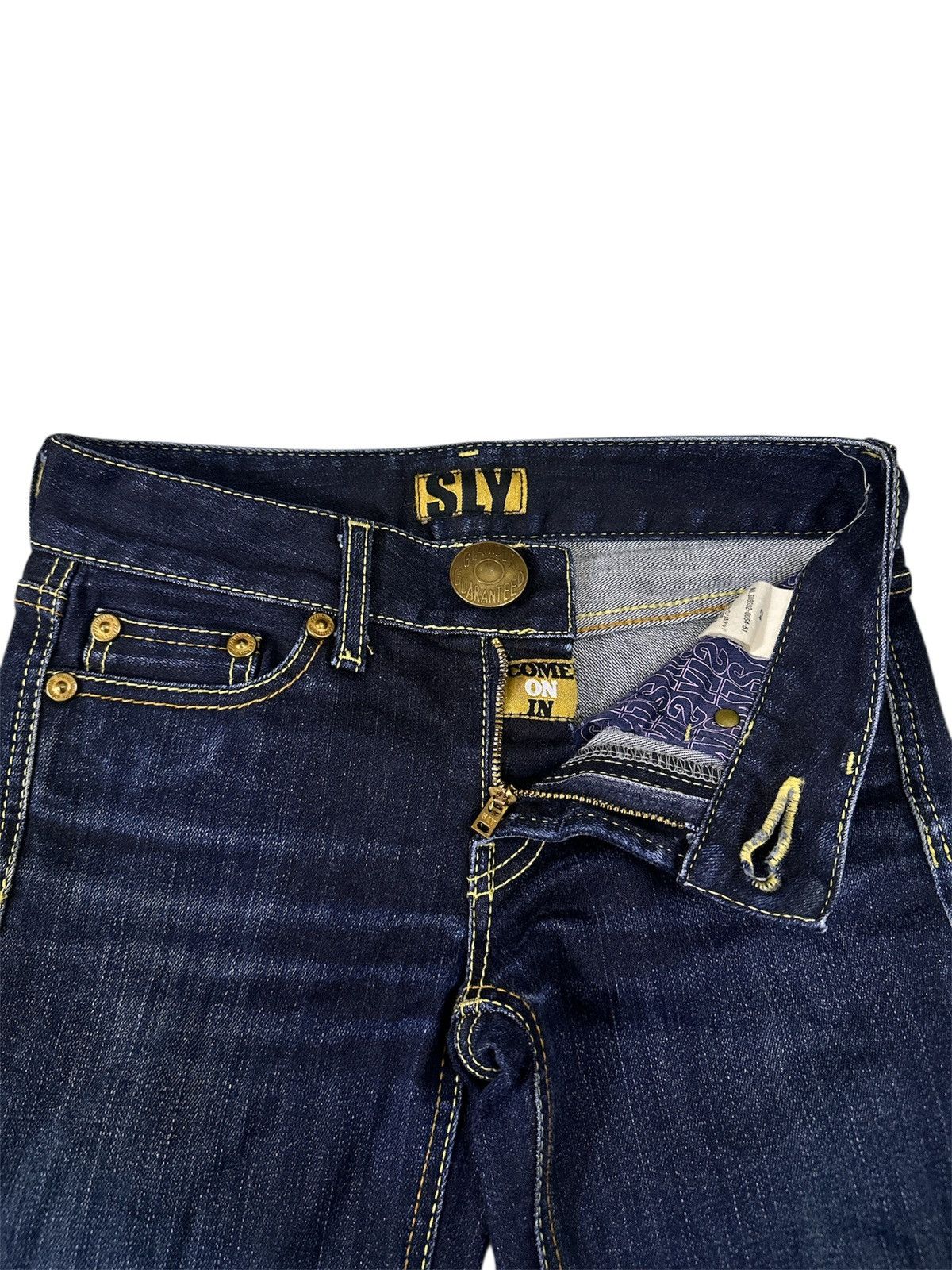 GOA 2000s Sly Jeans Y2K Flare Goa Lgb Red Pepper Style Size US 27 - 3 Thumbnail