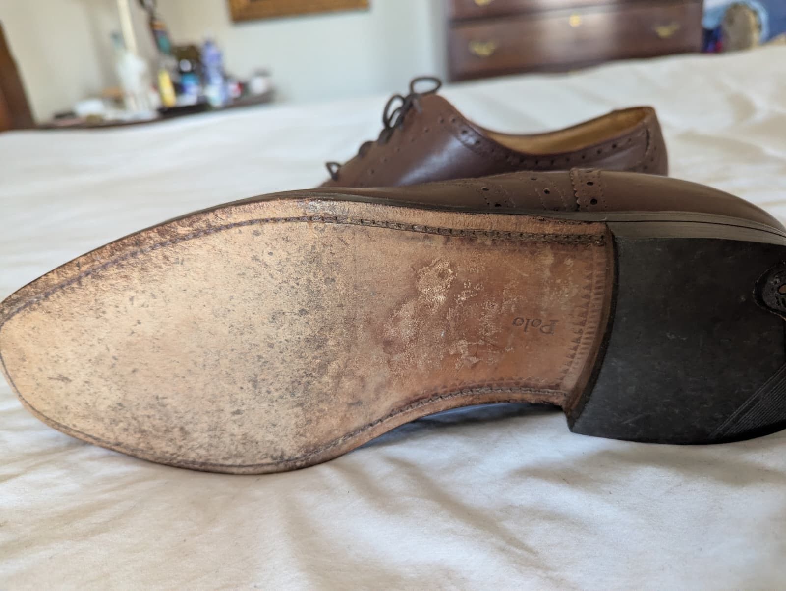 Other Vintage Ralph Lauren Leather shoes Size US 12 / EU 45 - 5 Thumbnail