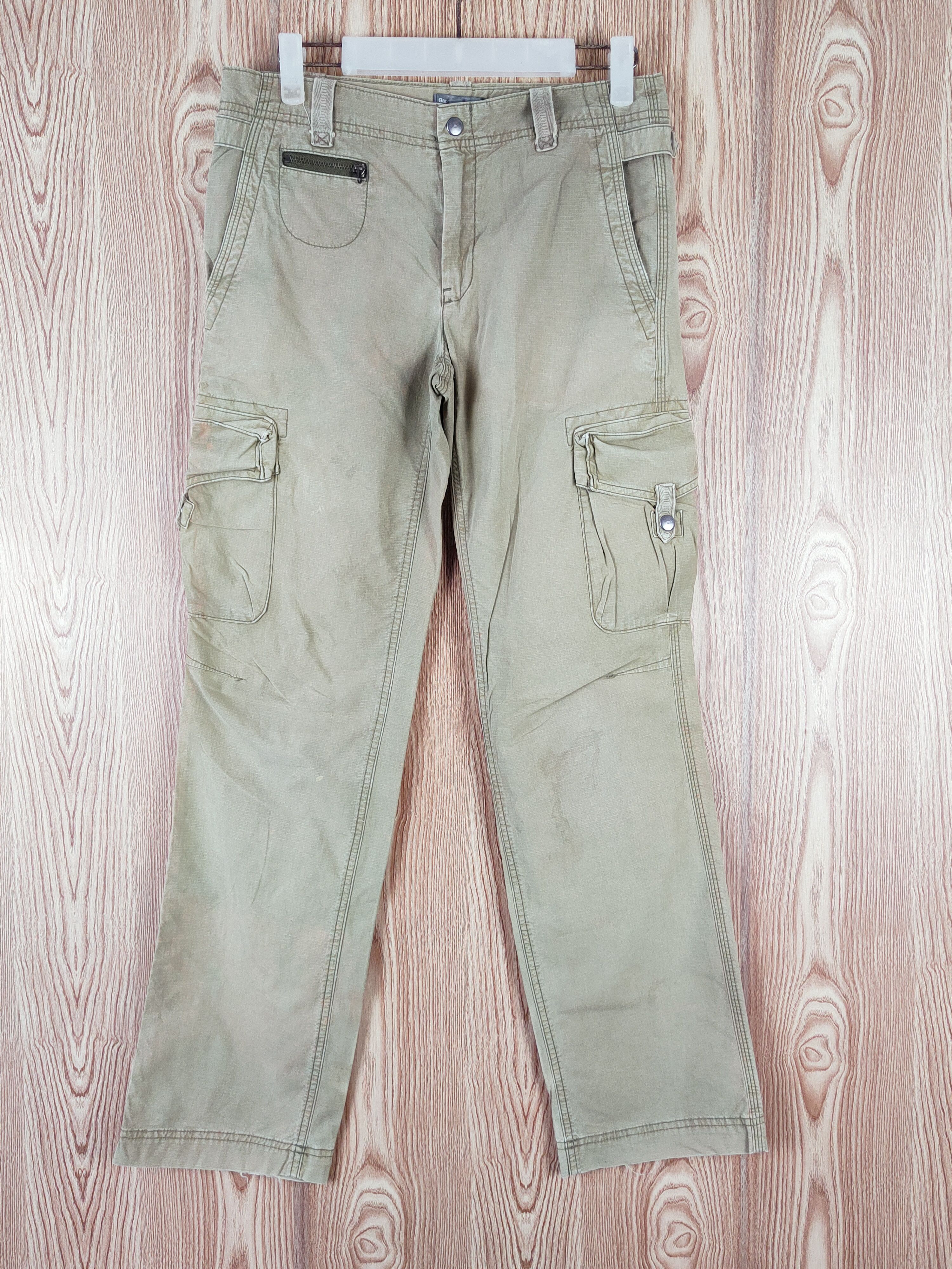 Japanese Brand Gap Green Faded Multipocket Tactical Cargo Pants #W209 Size US 30 / EU 46 - 1 Thumbnail