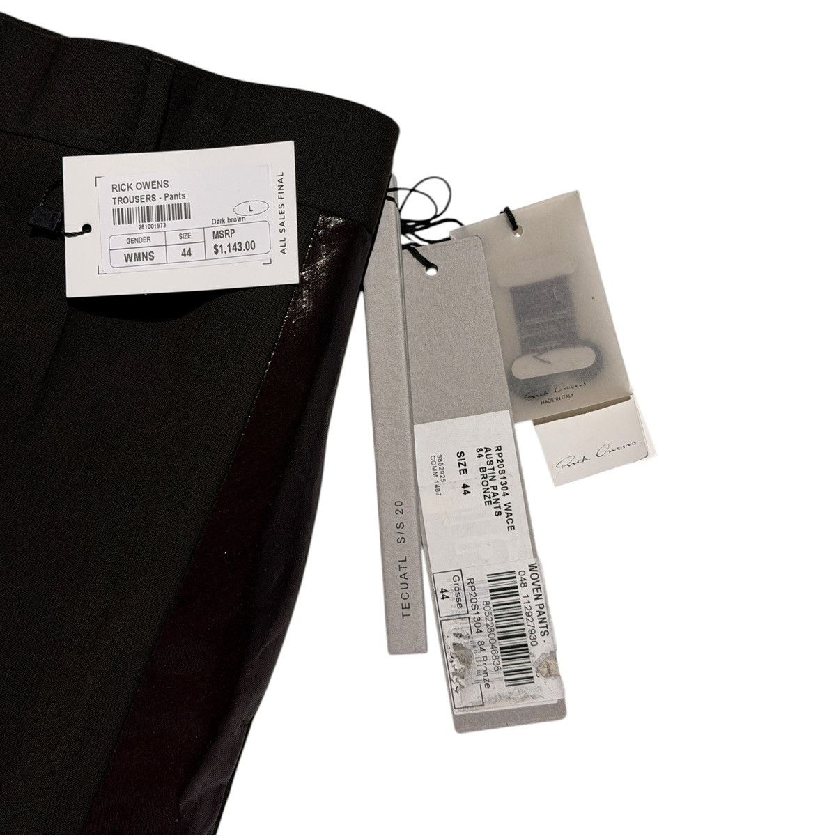 Rick Owens Austin Side stripe trouser Size US 32 / EU 48 - 2 Thumbnail