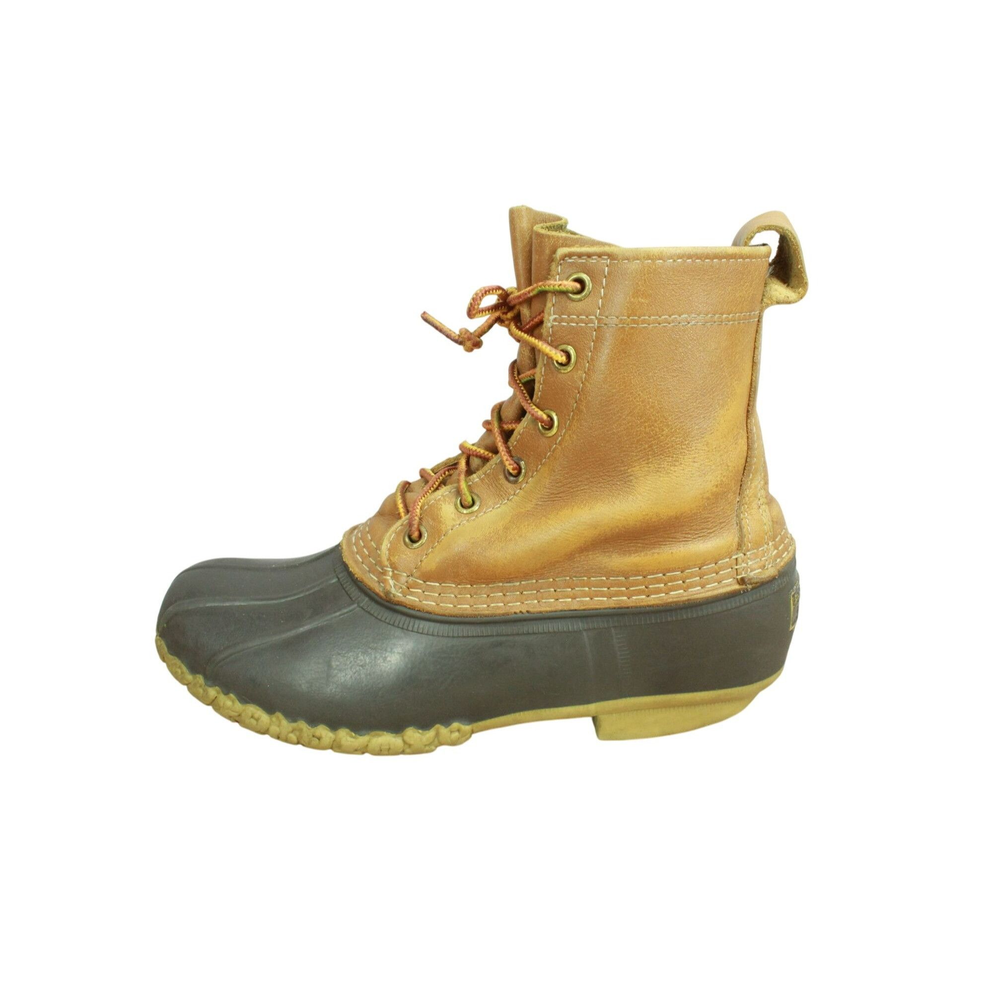 L.L. Bean × Leather LL Bean Women's Leather Lace Up Unlined Duck Boots Size US 9 / IT 39 - 1 Thumbnail