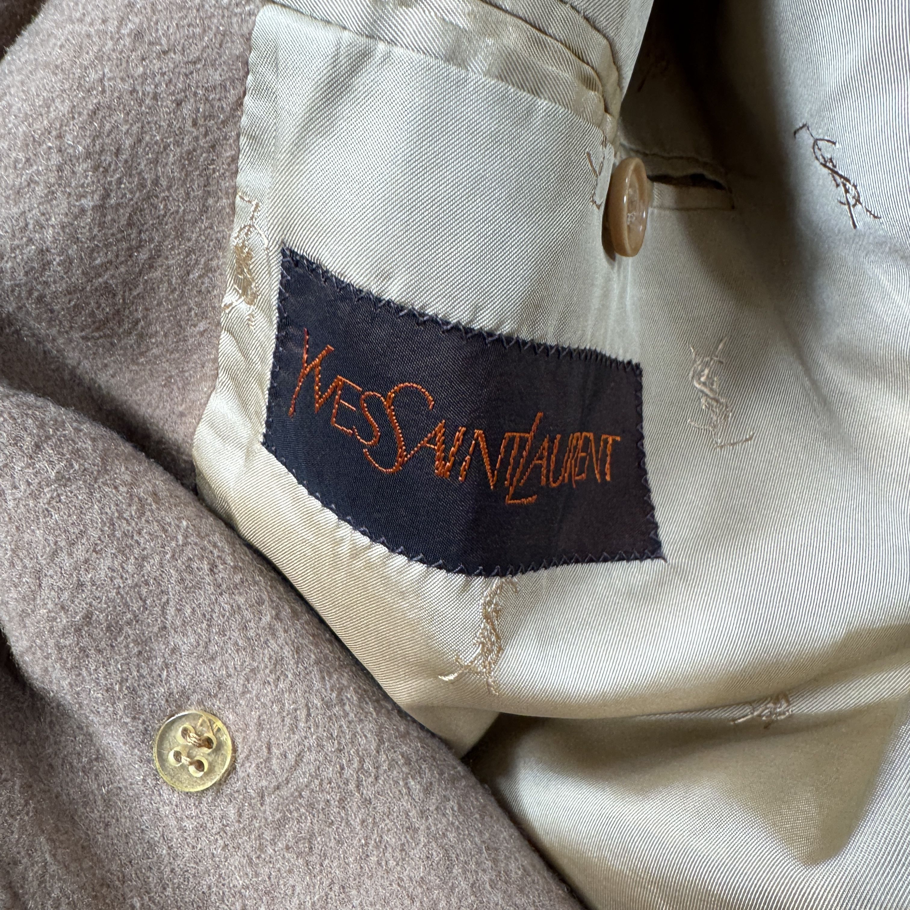 Yves Saint Laurent Yves Saint Laurent Wool Coat Size US L / EU 52-54 / 3 - 4 Thumbnail
