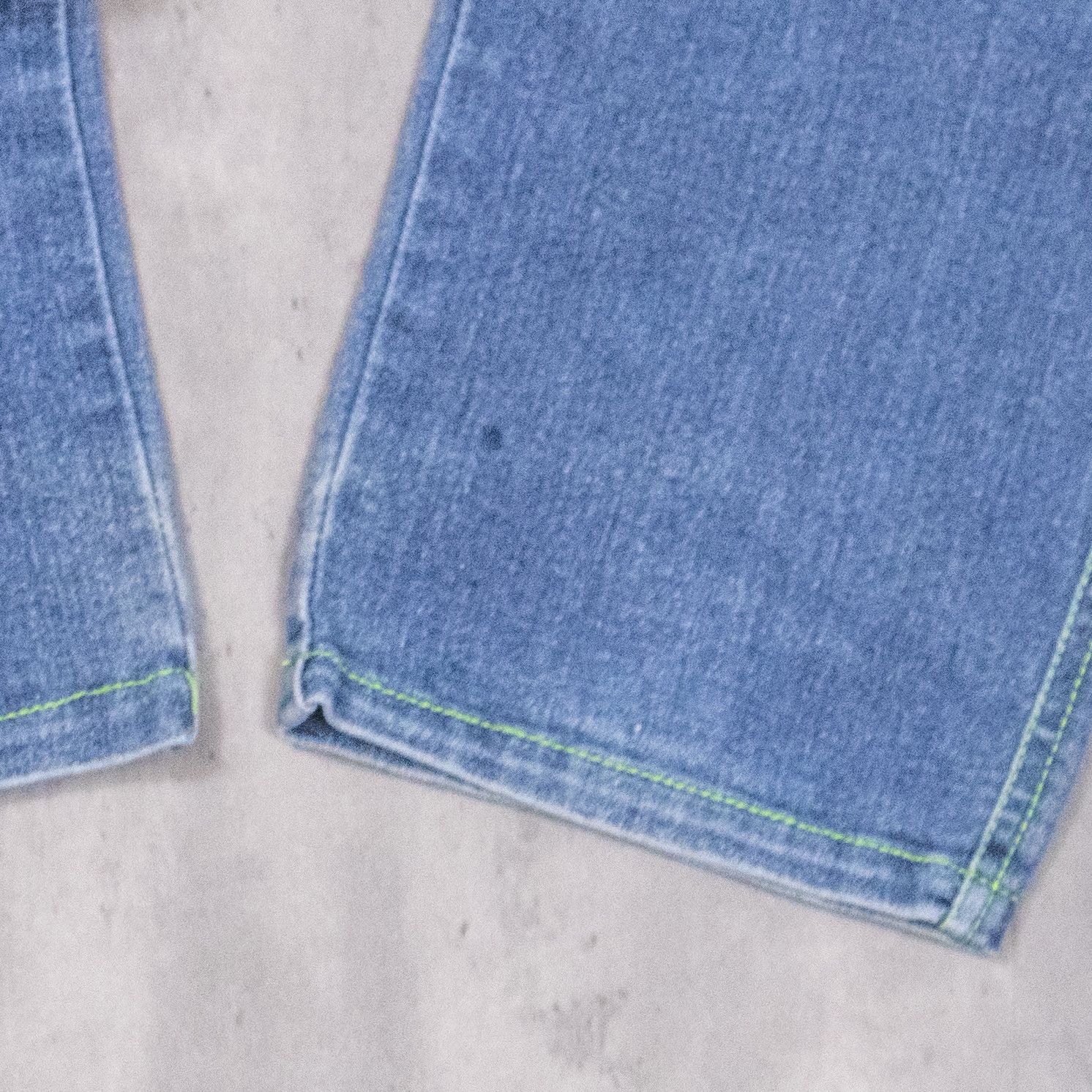 Carhartt × Dickies × Vintage Y2K 2000's Contrast Stitch Double Knee Denim Jeans Pant's Size US 26 / EU 42 - 5 Thumbnail