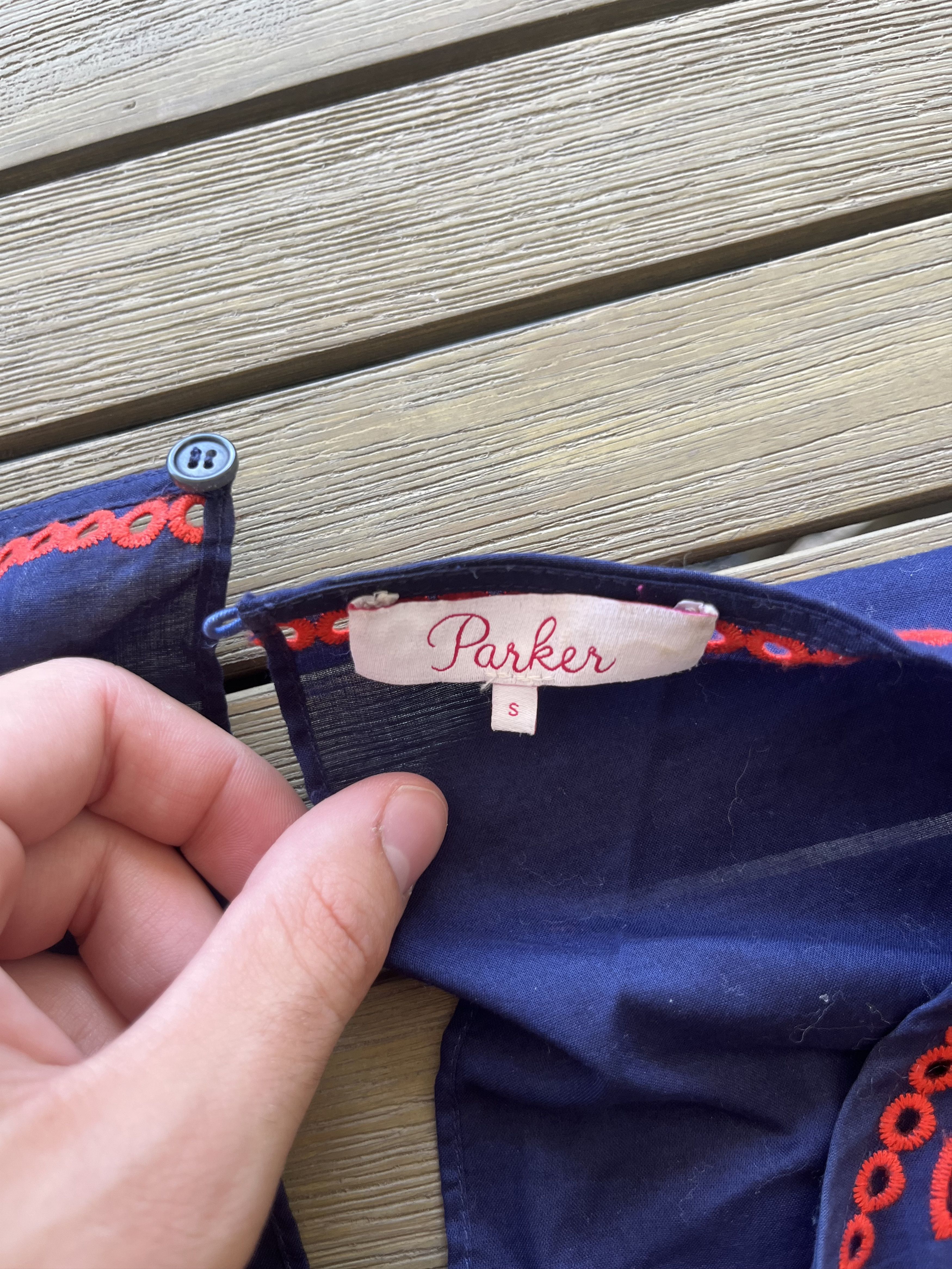Parker Red and Blue Parker Top Size S / US 4 / IT 40 - 3 Thumbnail