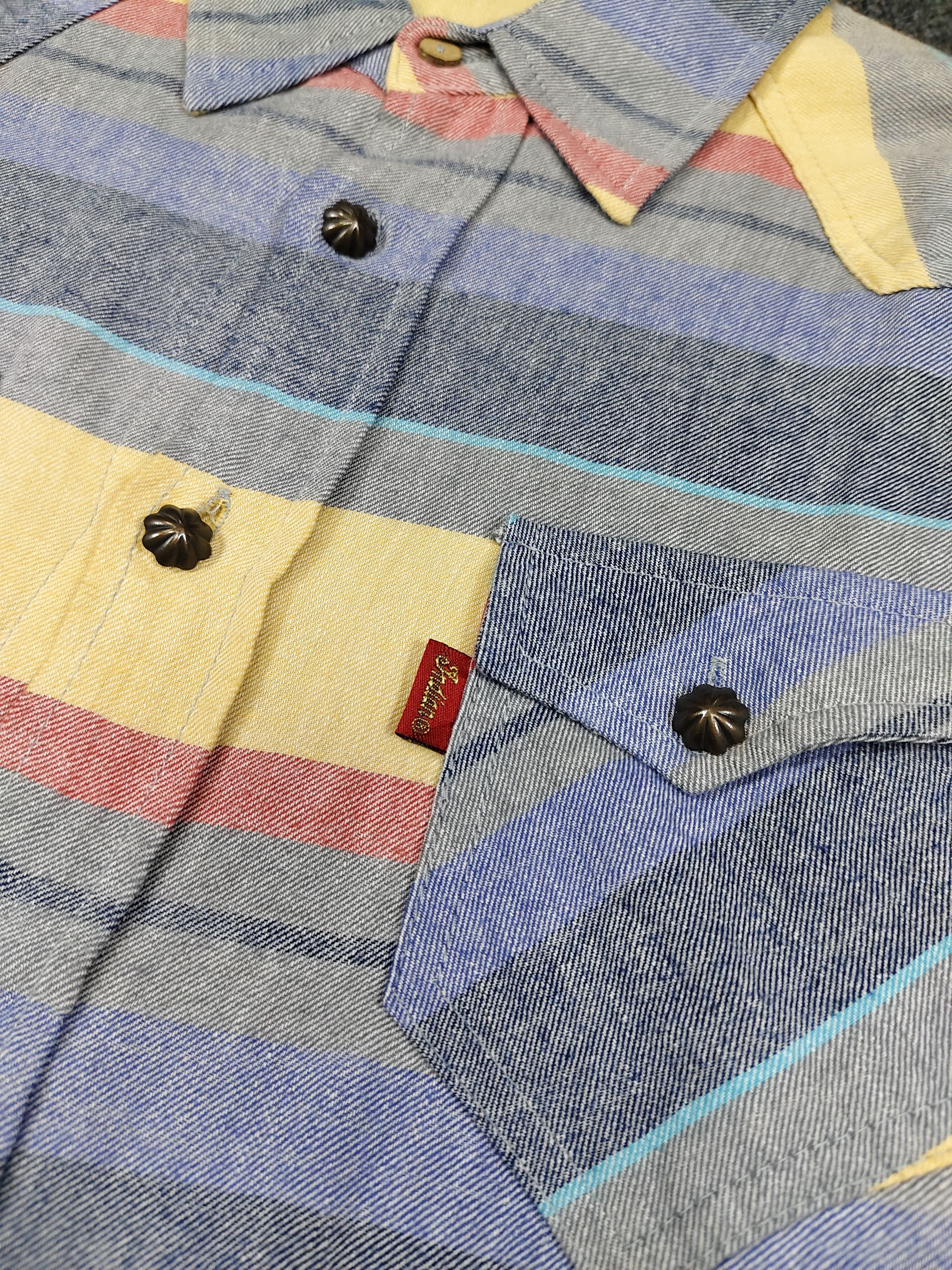 Indian Motorcycle 🔥Indian Motorcycle Vintage Western Stripe Shirt Size US M / EU 48-50 / 2 - 6 Thumbnail
