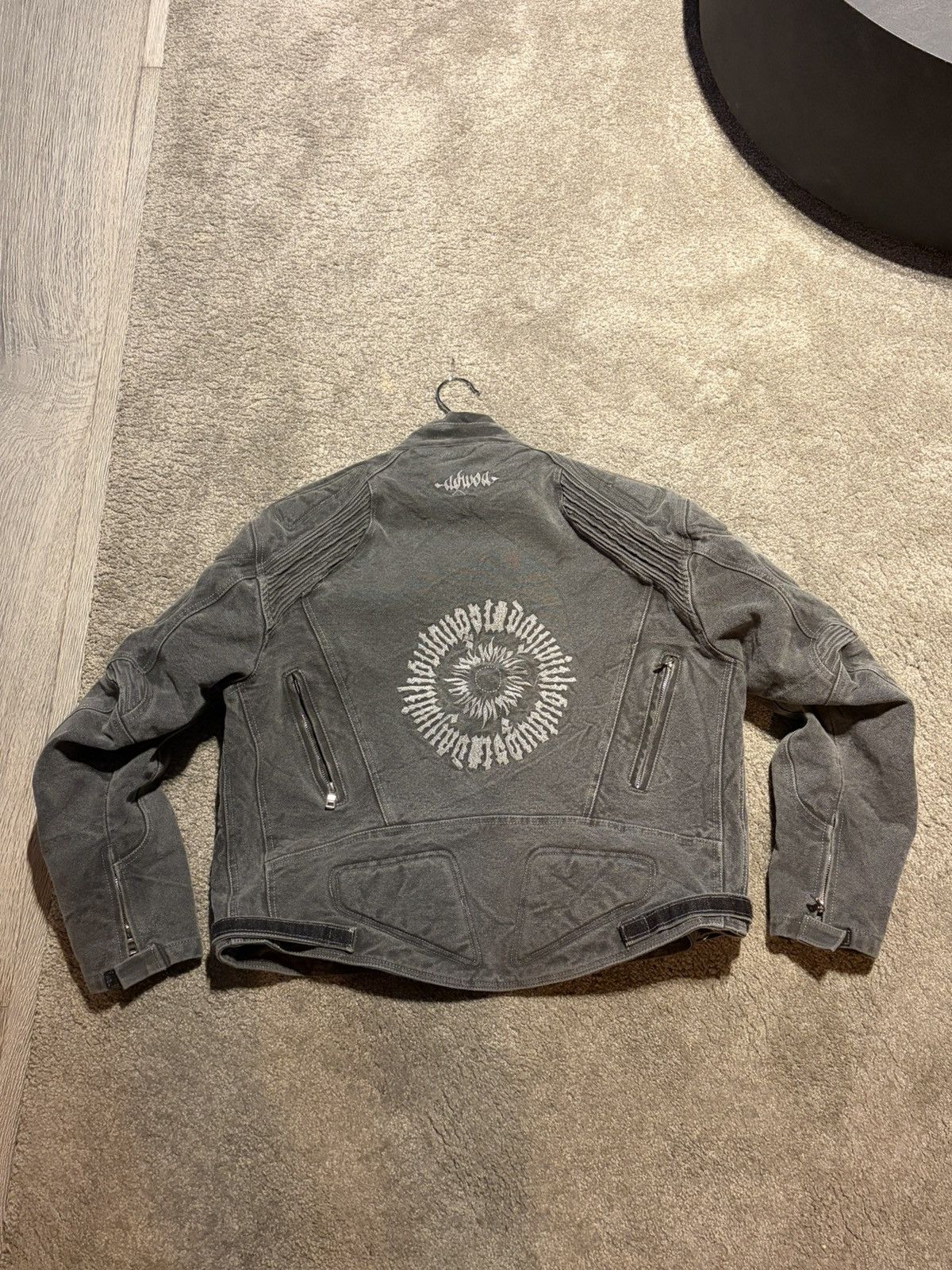Other ADWOA Grey Denim Biker Jacket Size US M / EU 48-50 / 2 - 3 Thumbnail
