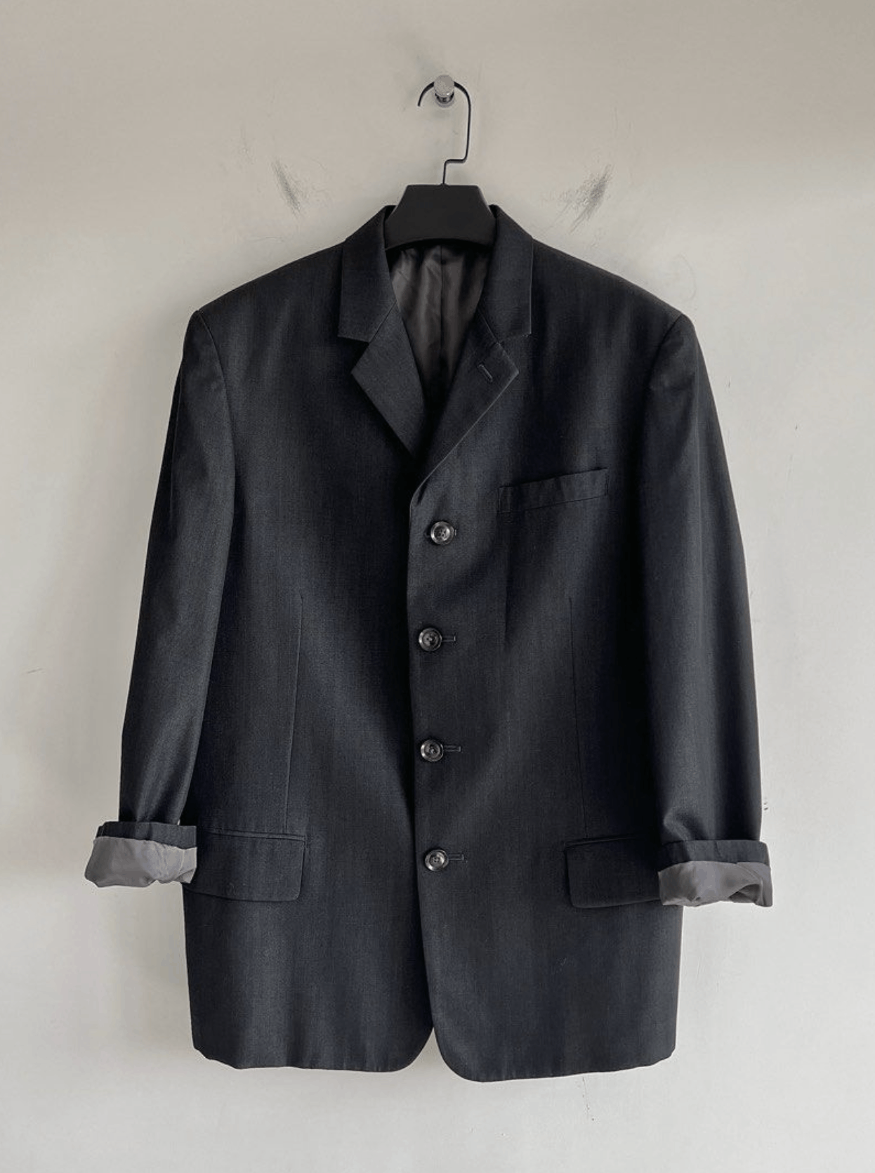 Yohji Yamamoto Y's for men YOHJI YAMAMOTO - 4BS Wrinkled Gabardine Jacket Size US M / EU 48-50 / 2 - 2 Thumbnail