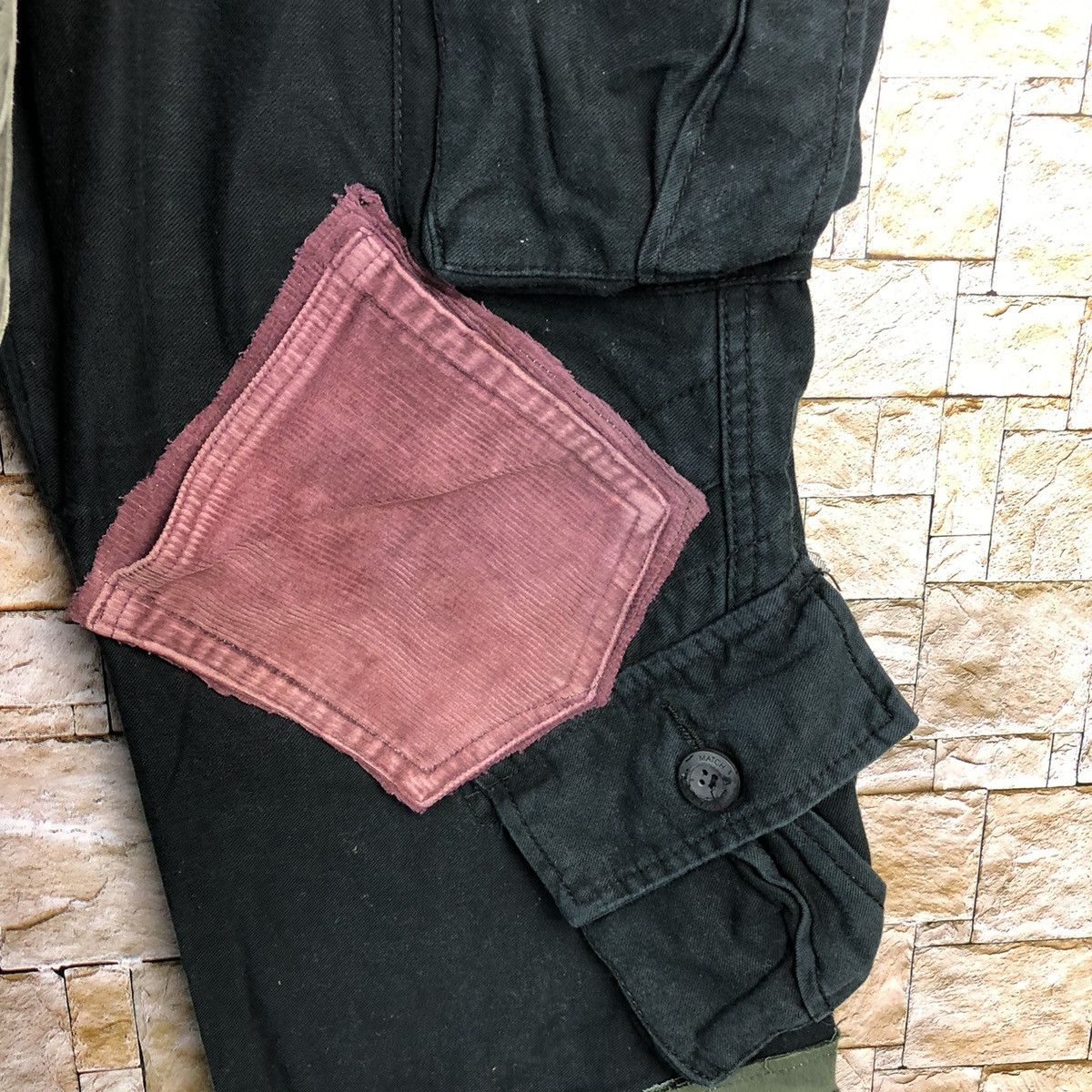 Japanese Brand Matchstick Black Cargo Multipocket Pants #A145 Size US 34 / EU 50 - 13 Thumbnail