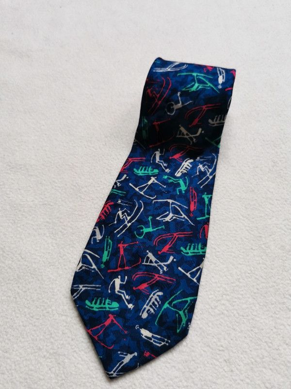 Vintage Vintage tie 1994 Lillehammer Winter Olympics Size ONE SIZE - 1 Thumbnail