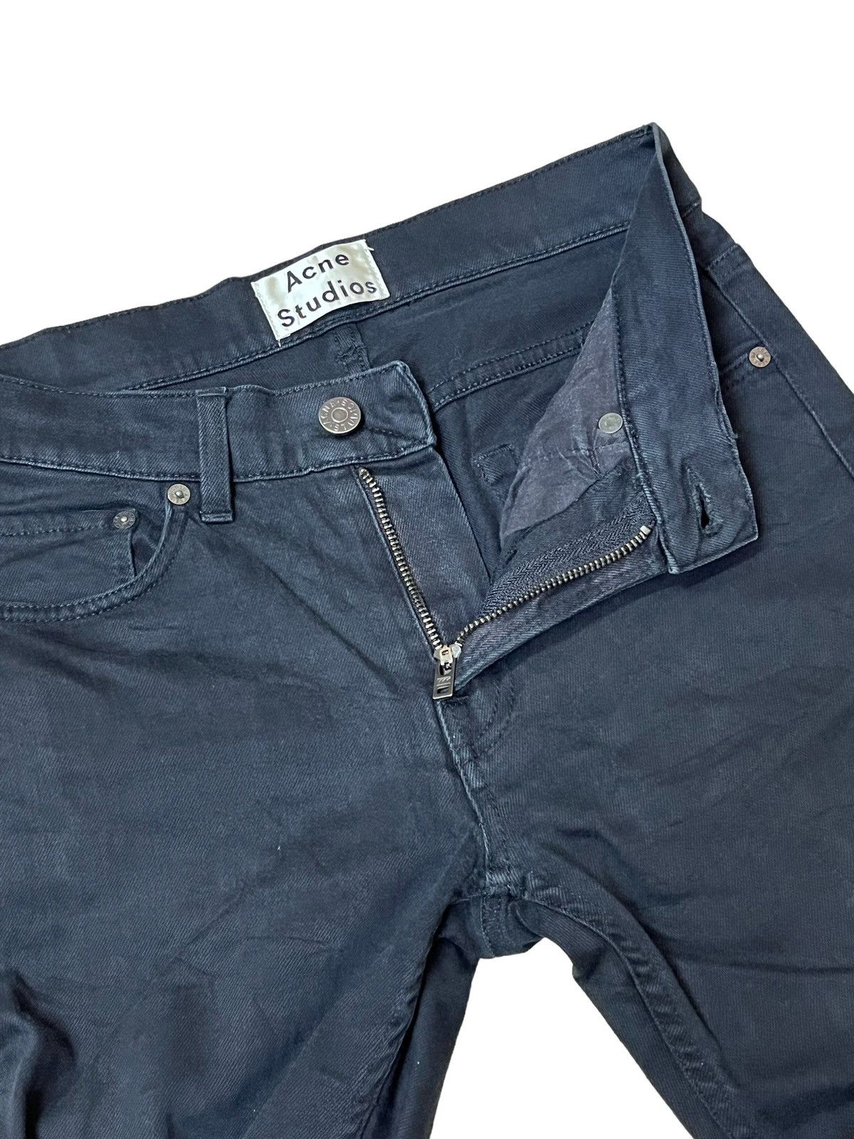 Acne Studios ACNE STUDIOS SUPER BLACK SLIM FIT JEANS Size US 28 / EU 44 - 6 Thumbnail