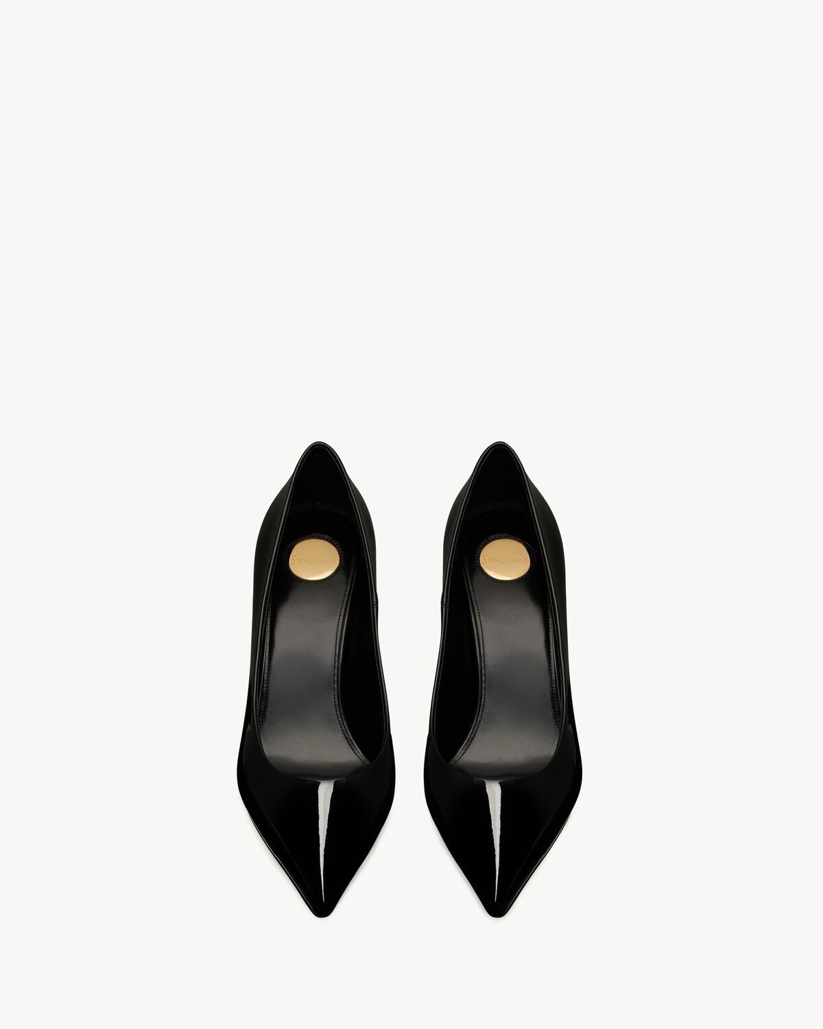 Saint Laurent Paris o1bcso1str0426 Norma Pumps In Patent Leather in Black Size US 9 / IT 39 - 3 Thumbnail